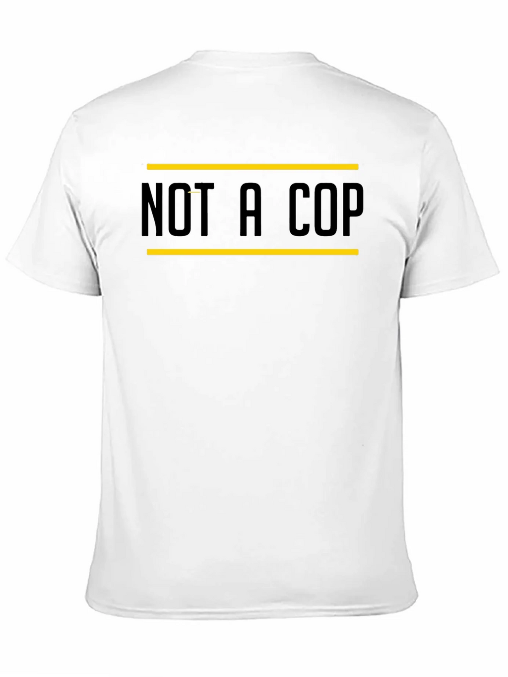 Not A Cop Graphic Tee - Black Casual T-Shirt product image 3