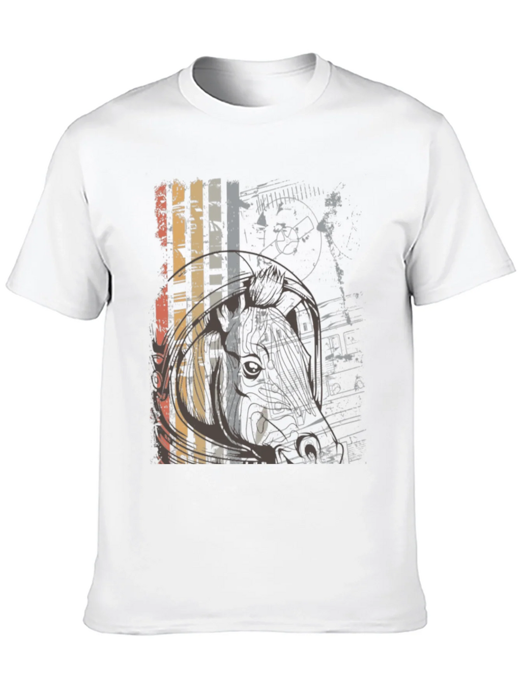Retro Graphic Print Crew Neck T-Shirt product image 9