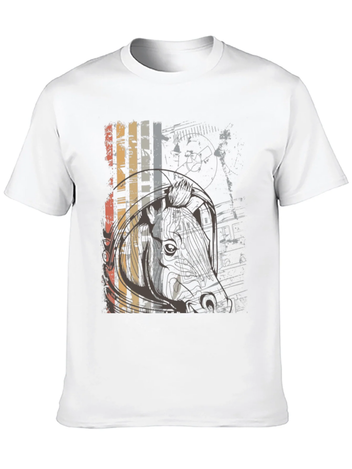 Retro Graphic Print Crew Neck T-Shirt product image 9