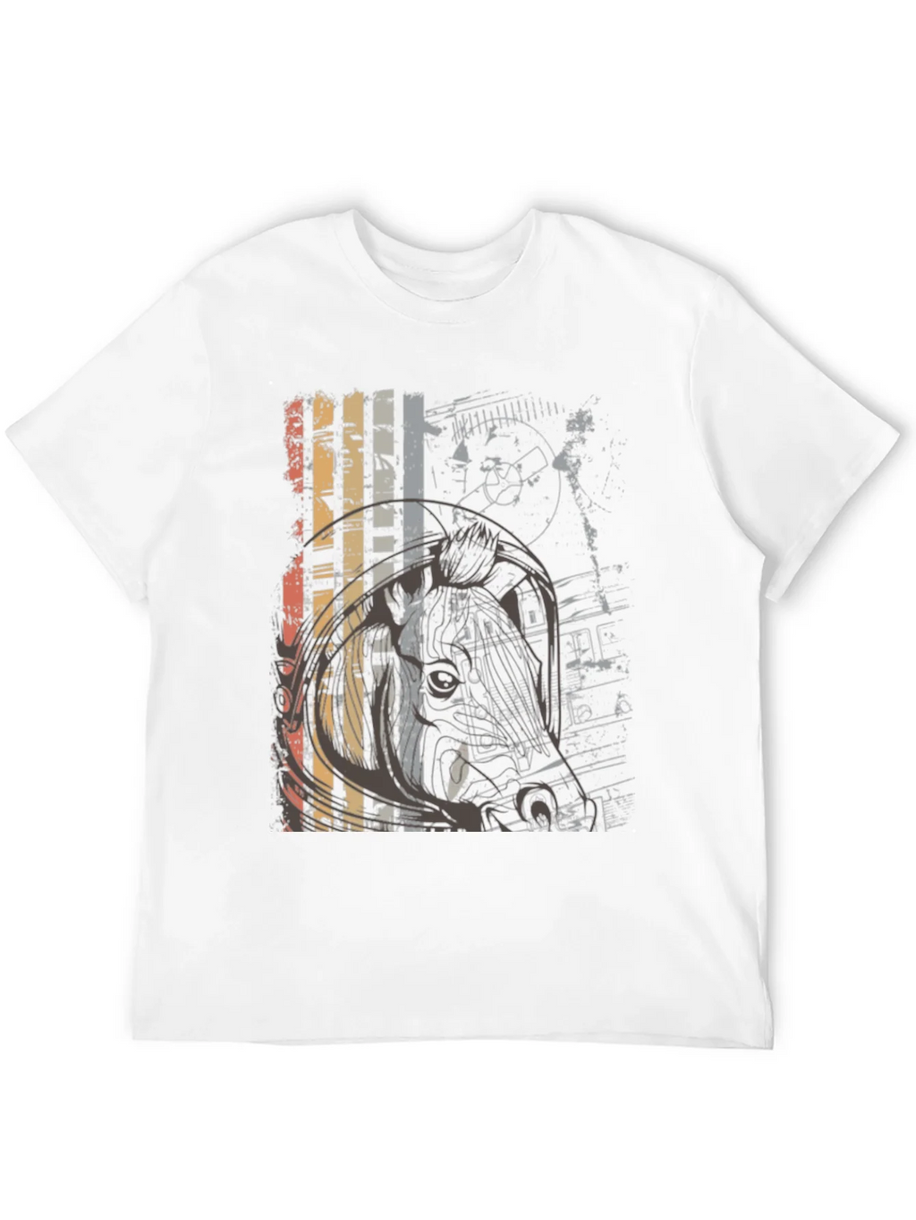 Retro Graphic Print Crew Neck T-Shirt product image 10