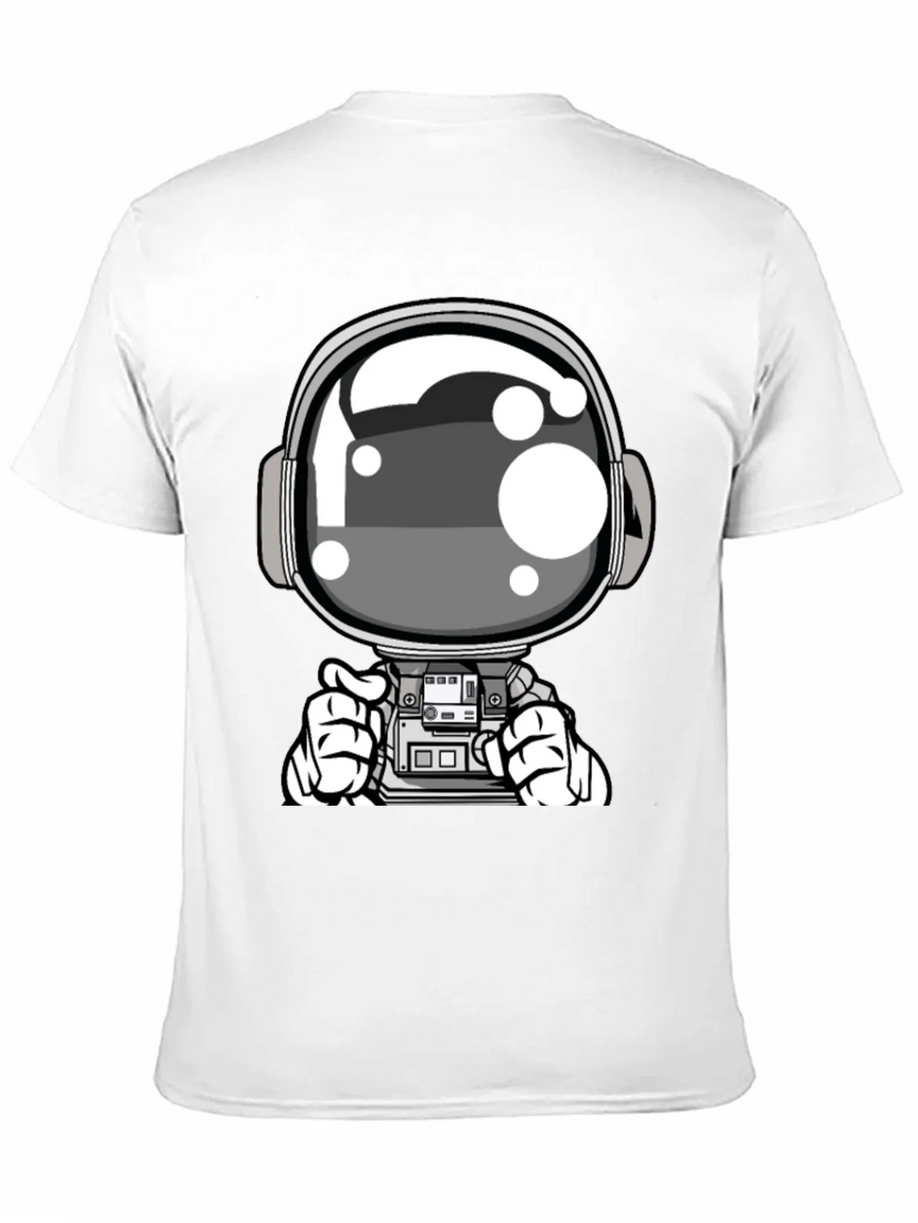 Cool Astronaut Graphic Tee - Black Casual T-Shirt product image 10
