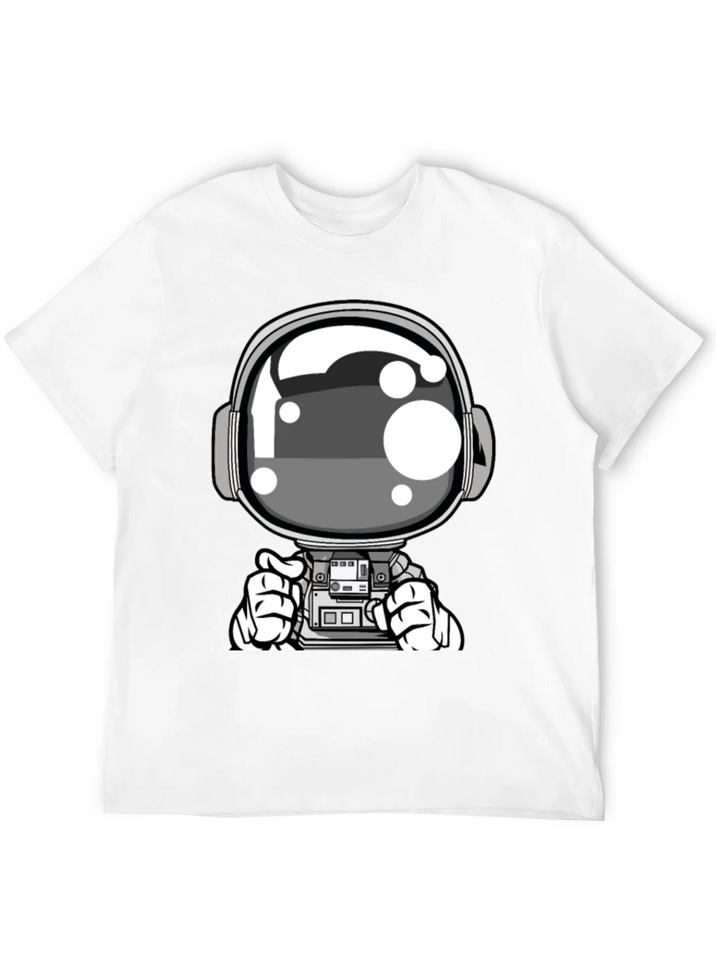 Cool Astronaut Graphic Tee - Black Casual T-Shirt product image 11