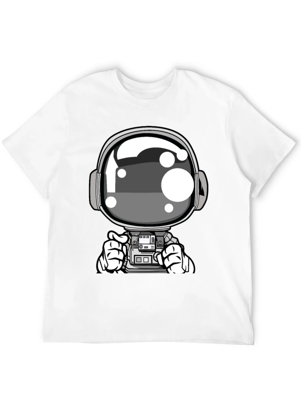Cool Astronaut Graphic Tee - Black Casual T-Shirt product image 11