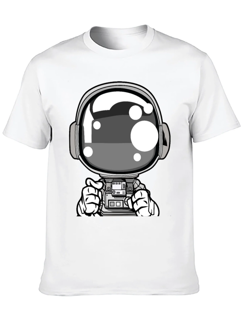 Cool Astronaut Graphic Tee - Black Casual T-Shirt product image 9
