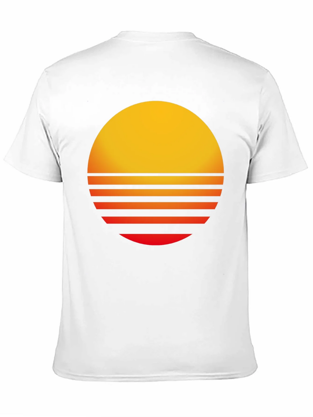 Retro Sunset Graphic Tee - Black Casual T-Shirt product image 10