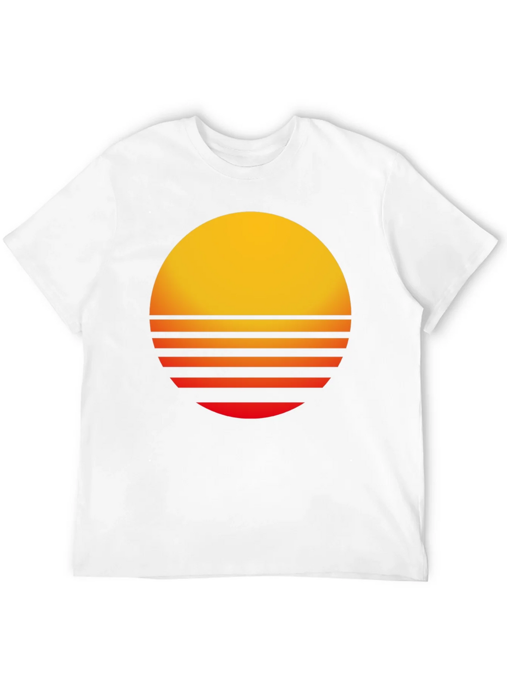 Retro Sunset Graphic Tee - Black Casual T-Shirt product image 11