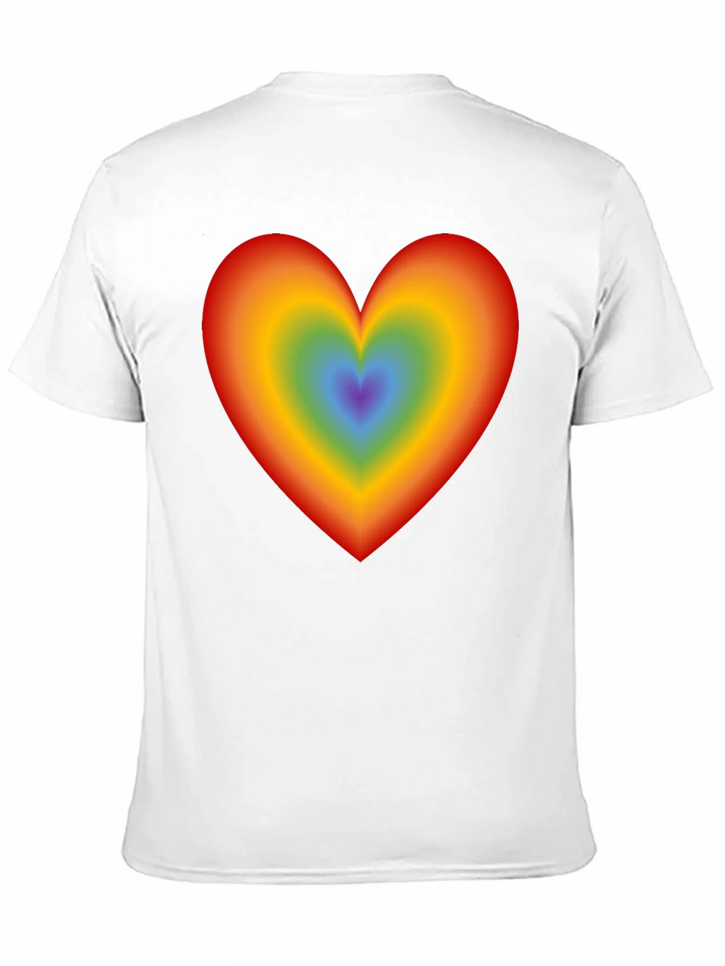 Rainbow Heart Graphic Black T-Shirt product image 10