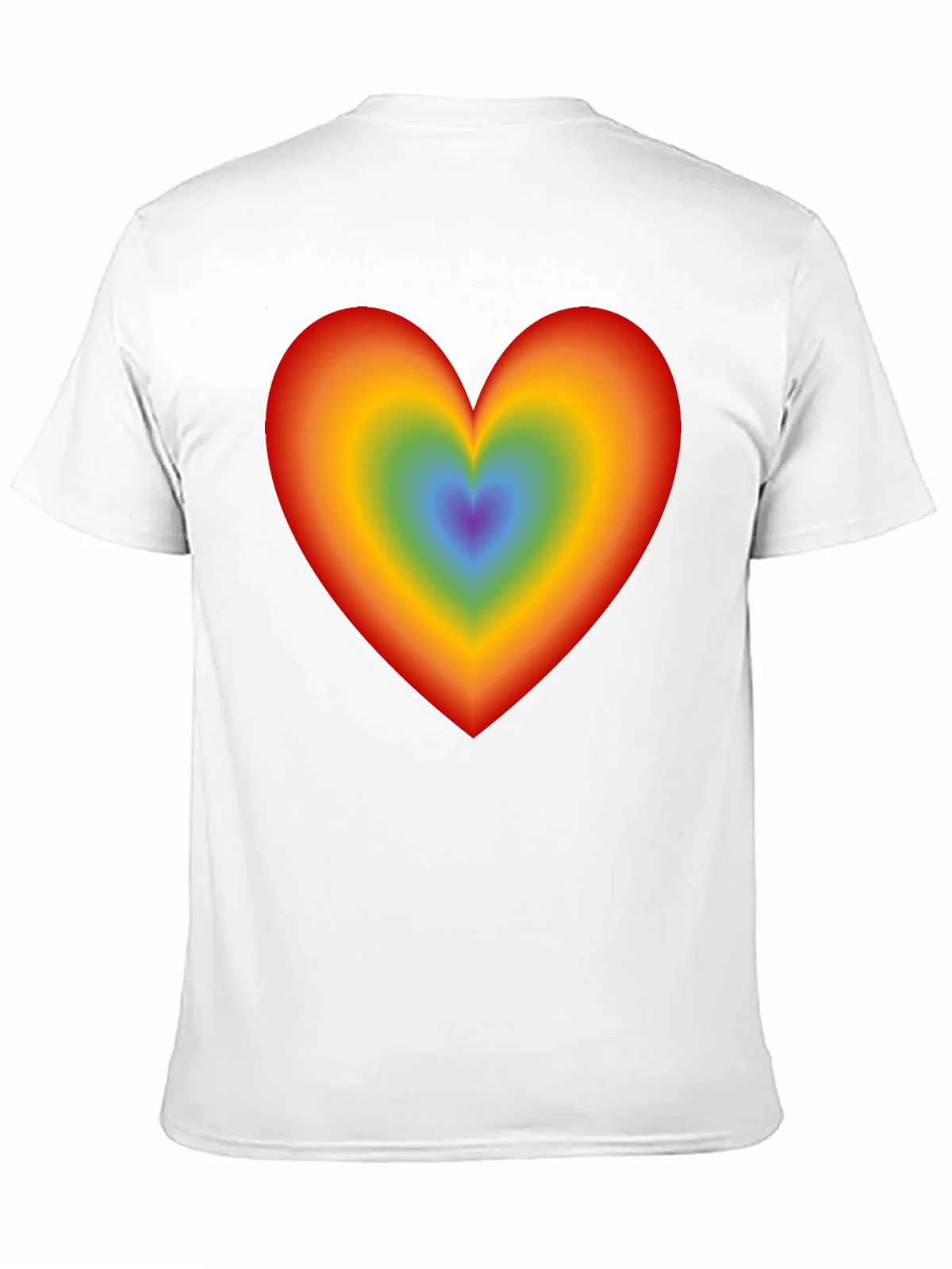 Rainbow Heart Graphic Black T-Shirt product image 10