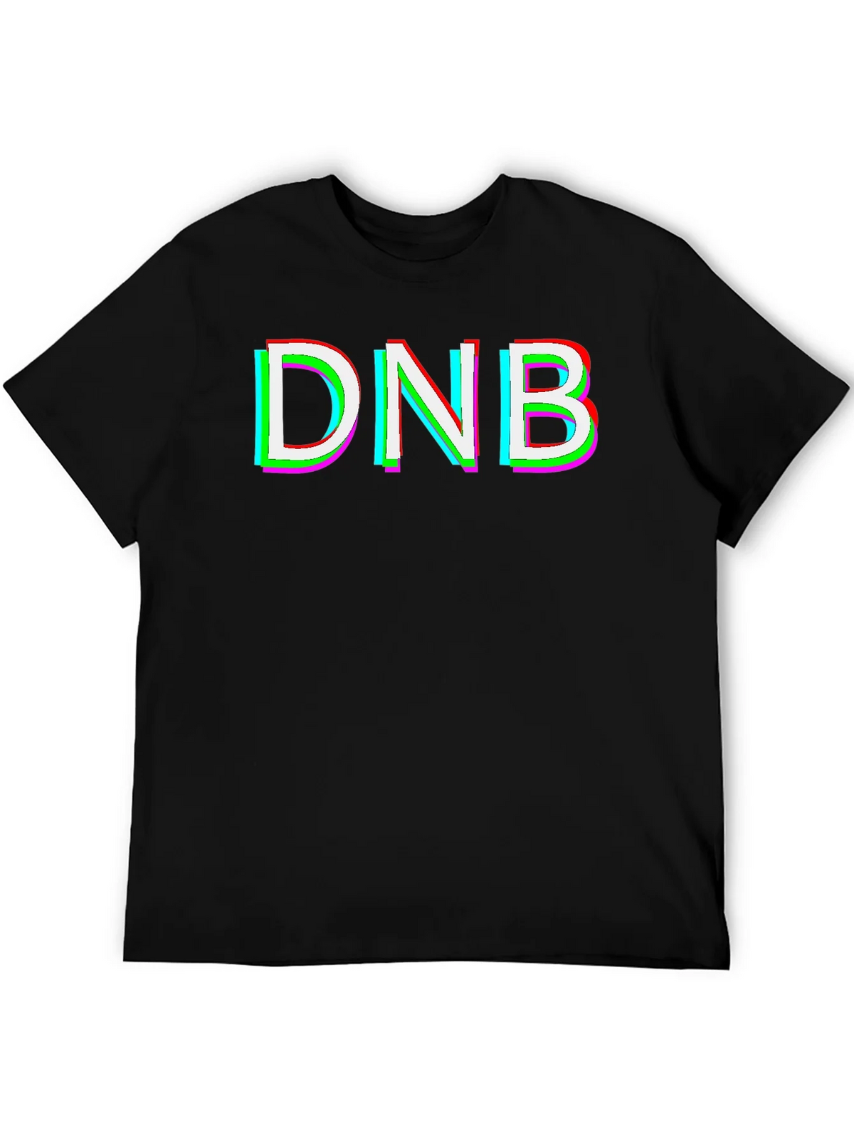 DNB Glitch Graphic T-Shirt - Black product image 5