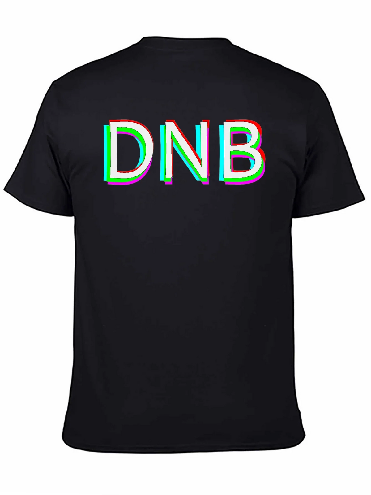 DNB Glitch Graphic T-Shirt - Black product image 4