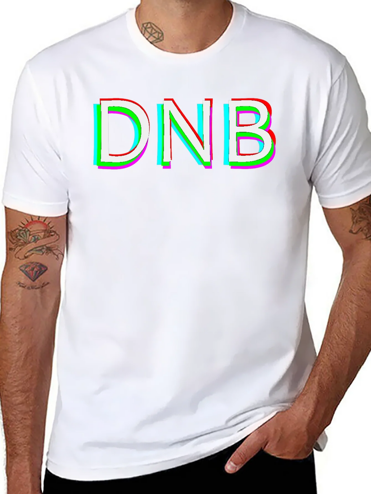 DNB Glitch Graphic T-Shirt - Black product image 7