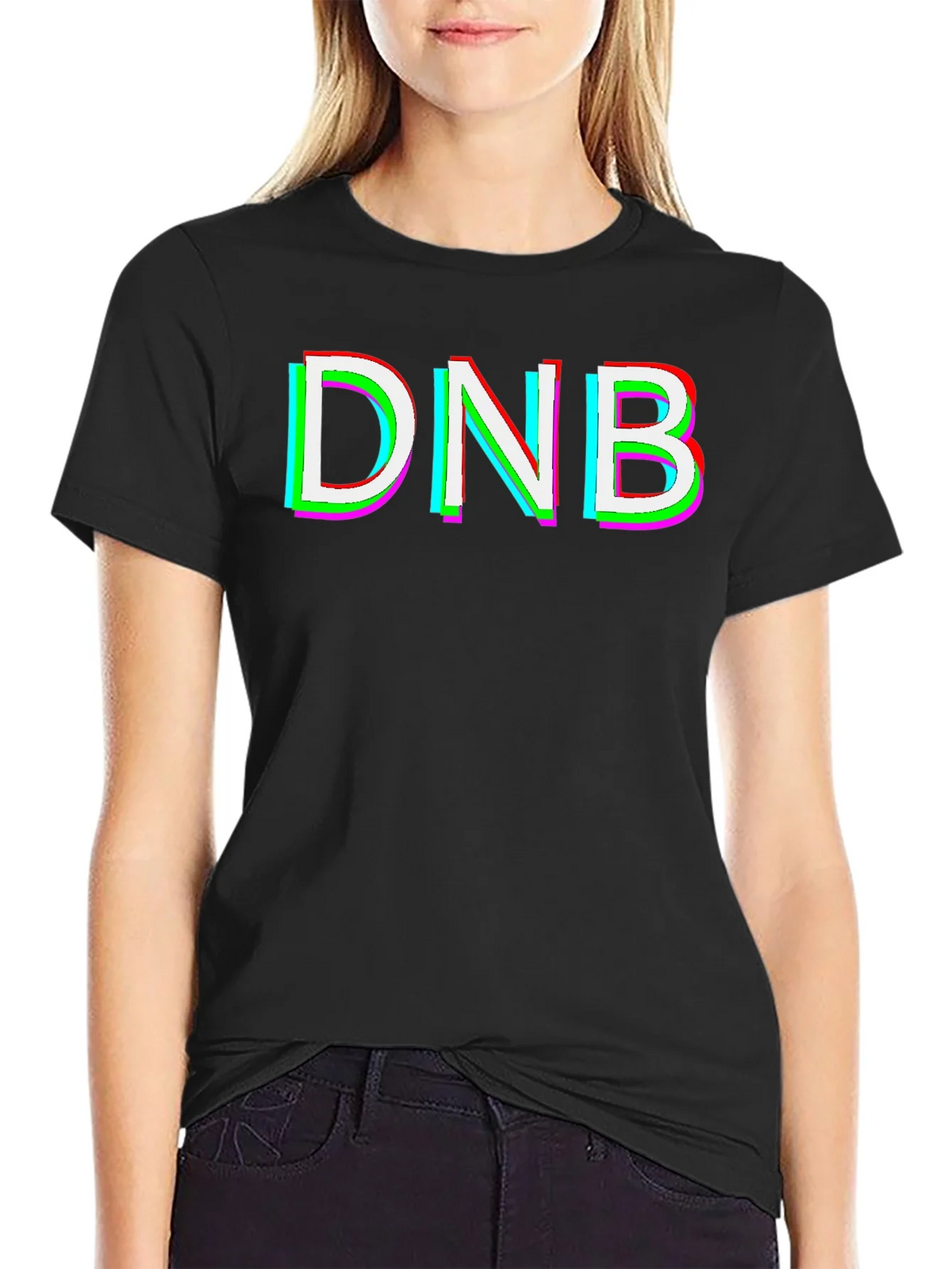 DNB Glitch Graphic T-Shirt - Black product image 2