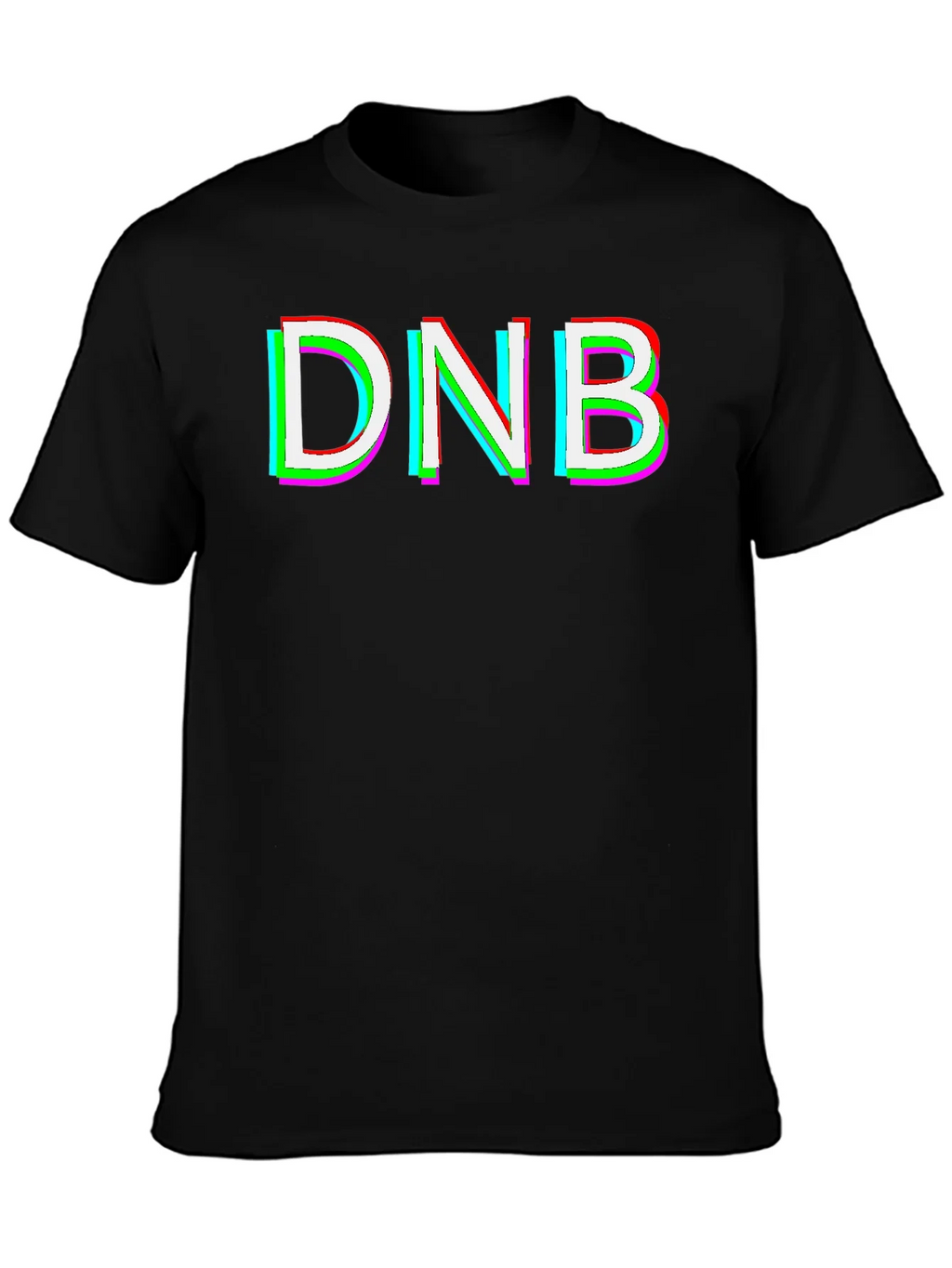 DNB Glitch Graphic T-Shirt - Black product image 3