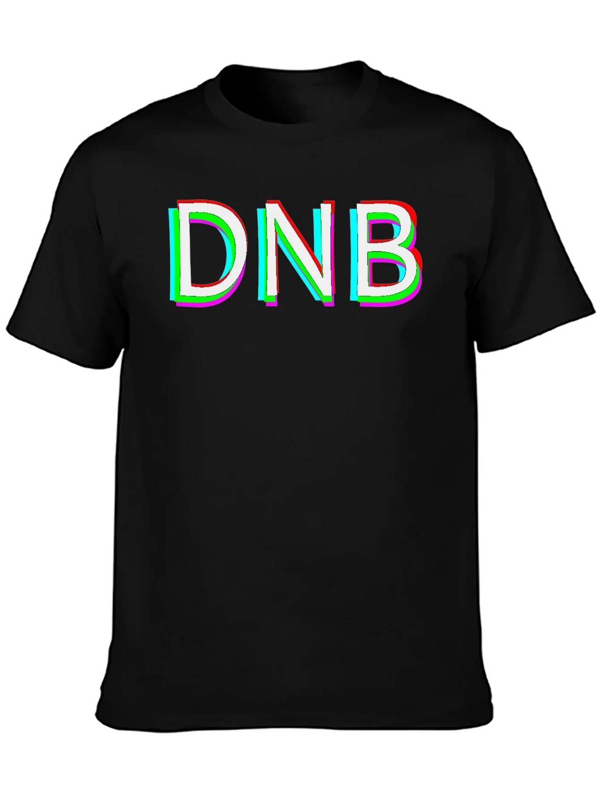 DNB Glitch Graphic T-Shirt - Black product image 3