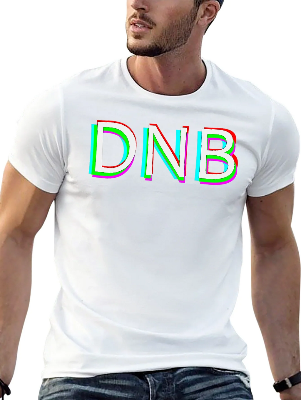 DNB Glitch Graphic T-Shirt - Black product image 12