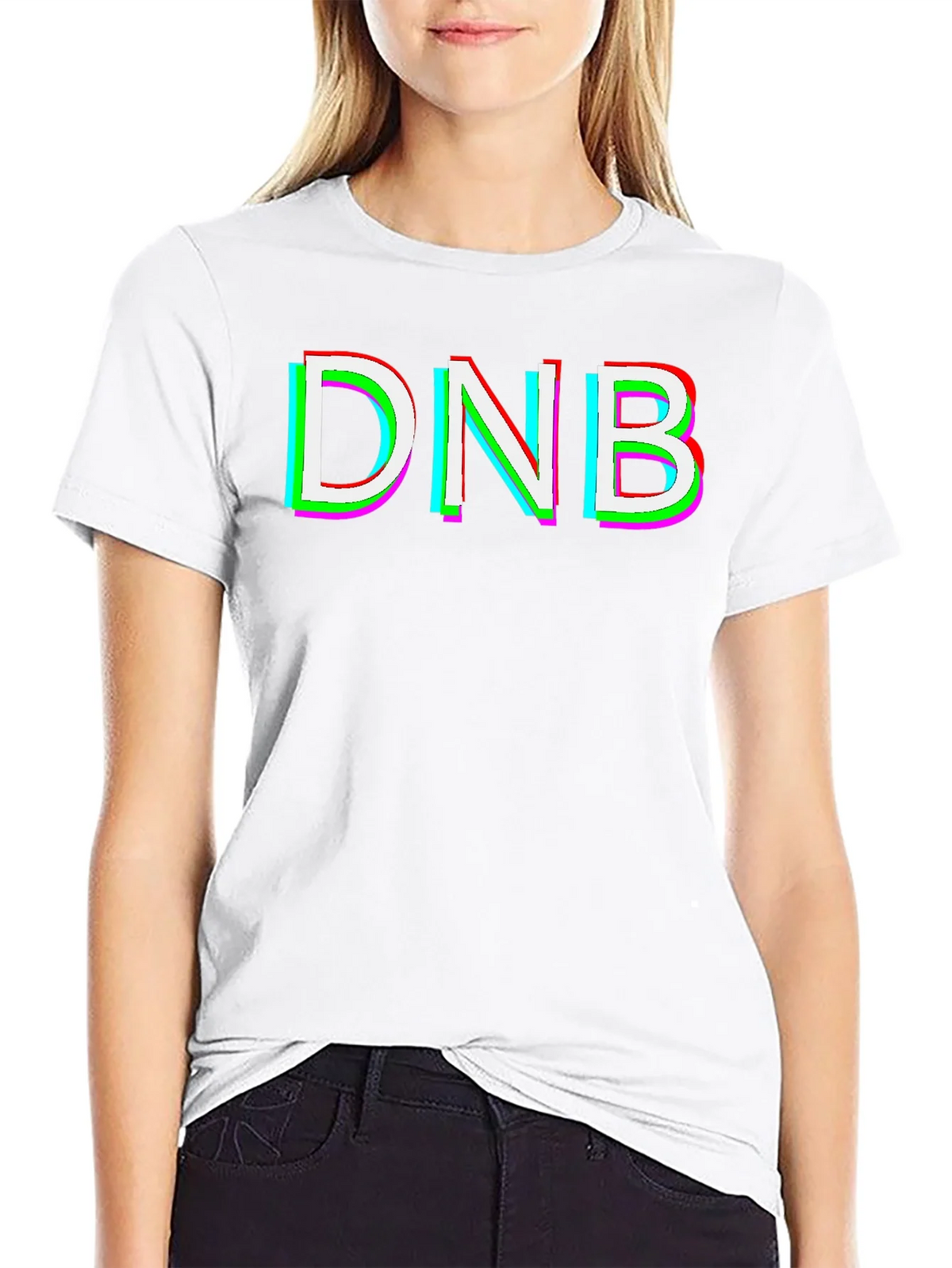 DNB Glitch Graphic T-Shirt - Black product image 8