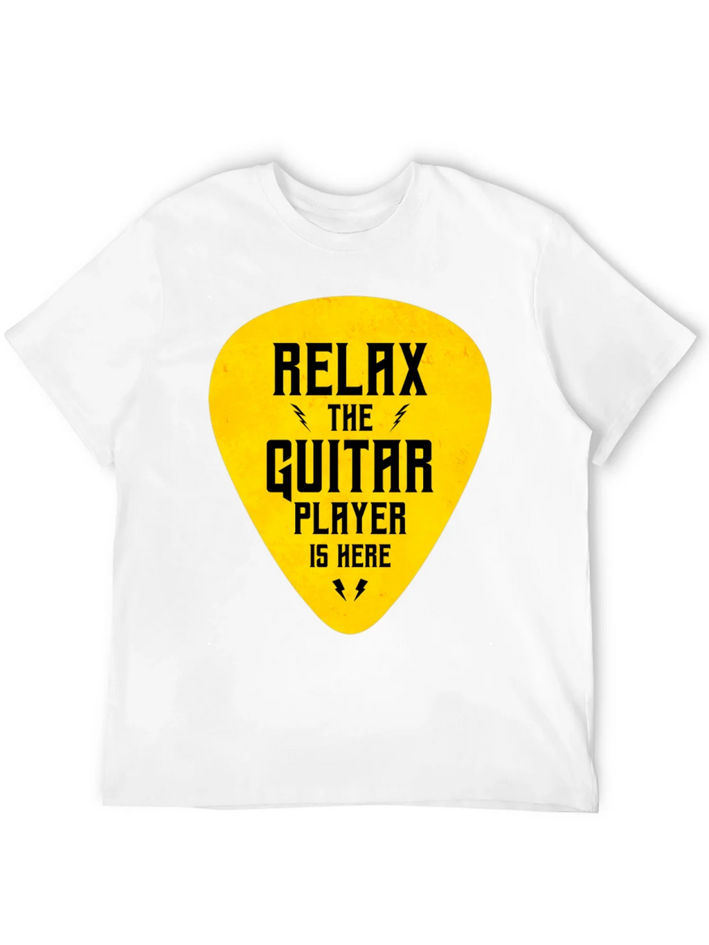Relax Guitar Player T-Shirt - Black Crew Neck Tee product image 11