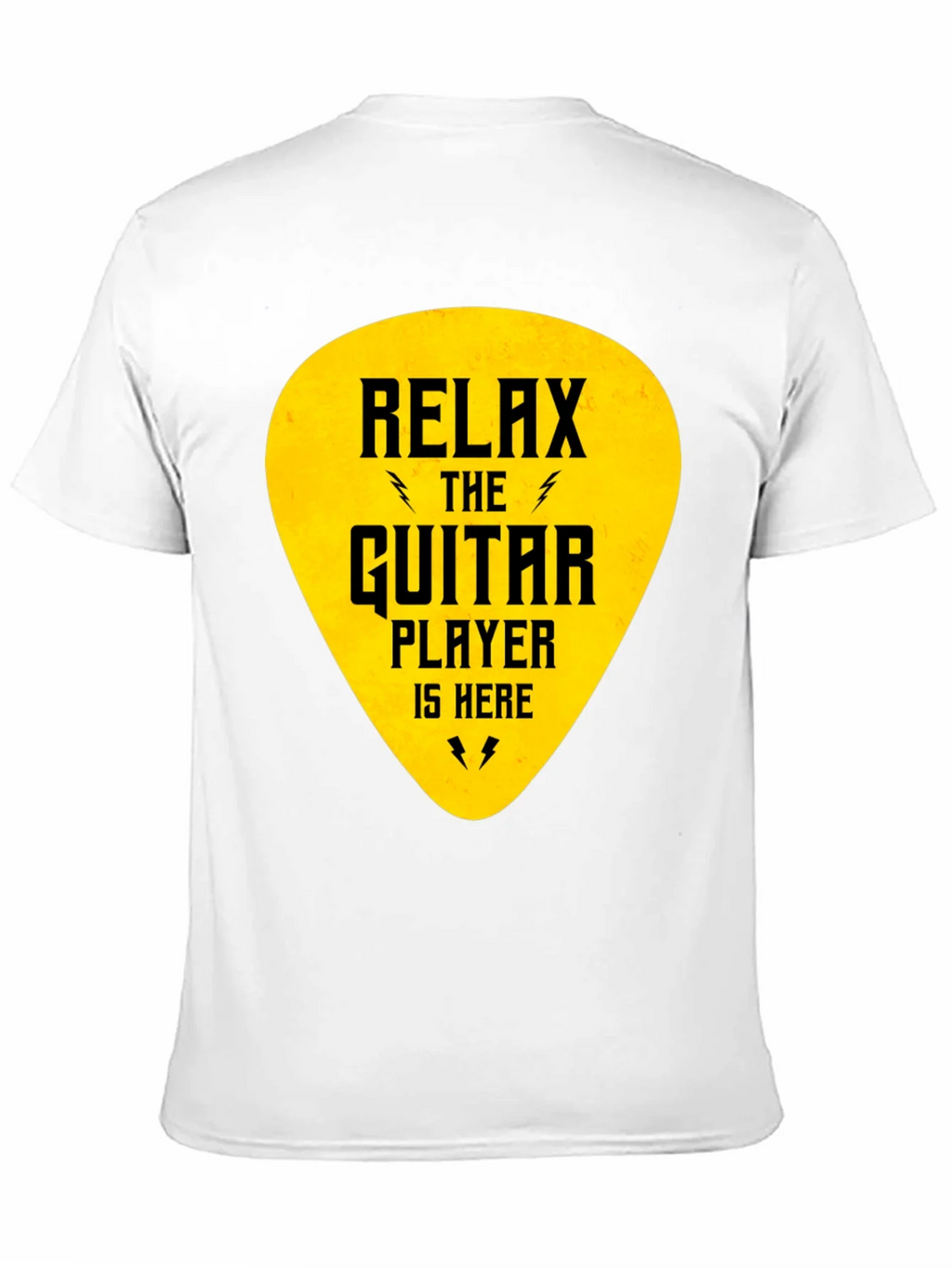 Relax Guitar Player T-Shirt - Black Crew Neck Tee product image 10