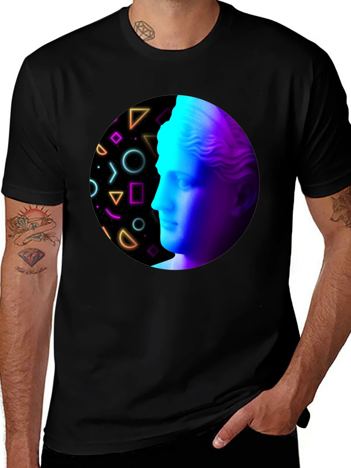 Retro Aesthetic Statue Graphic T-Shirt product image 1