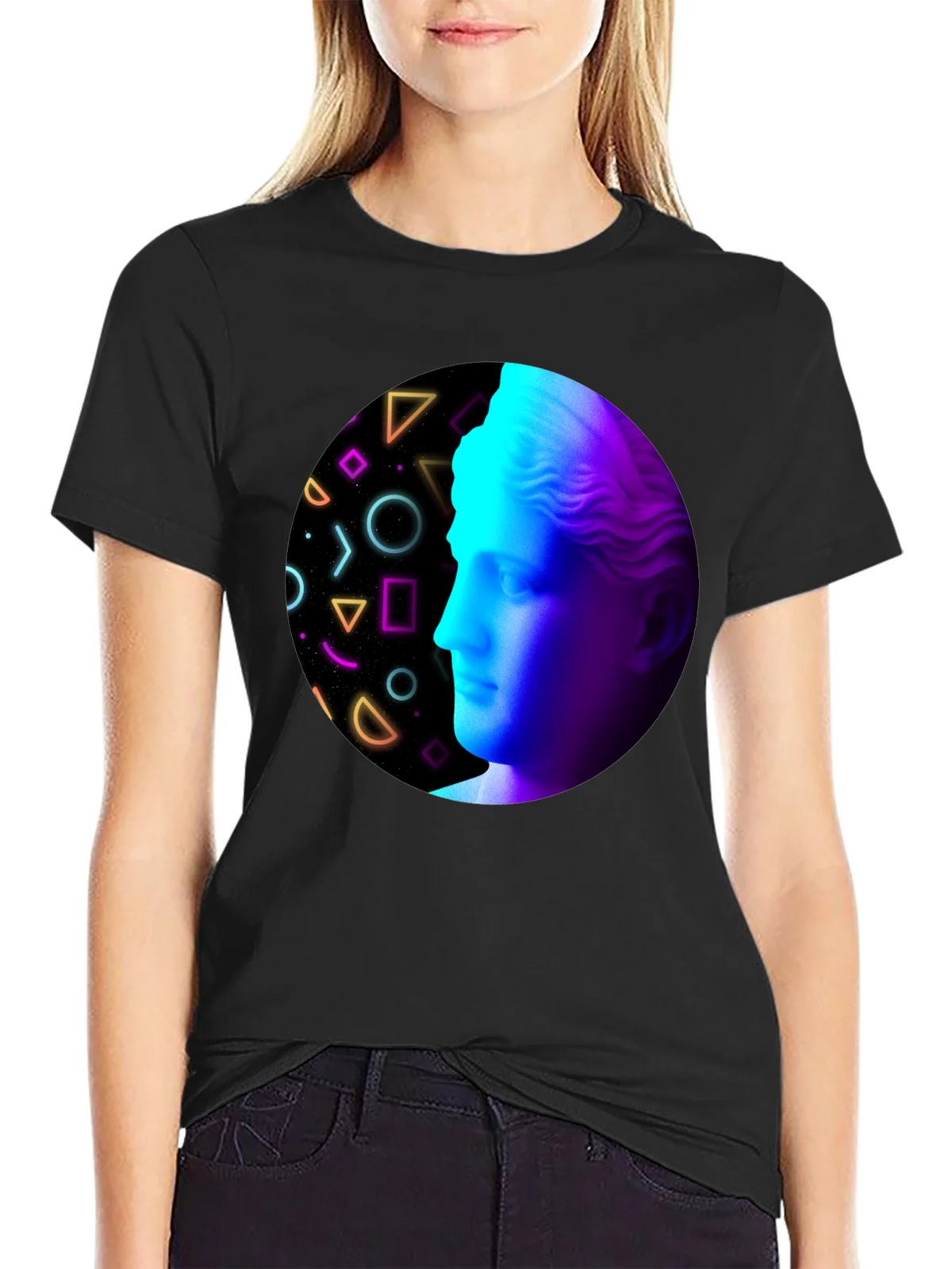 Retro Aesthetic Statue Graphic T-Shirt product image 2