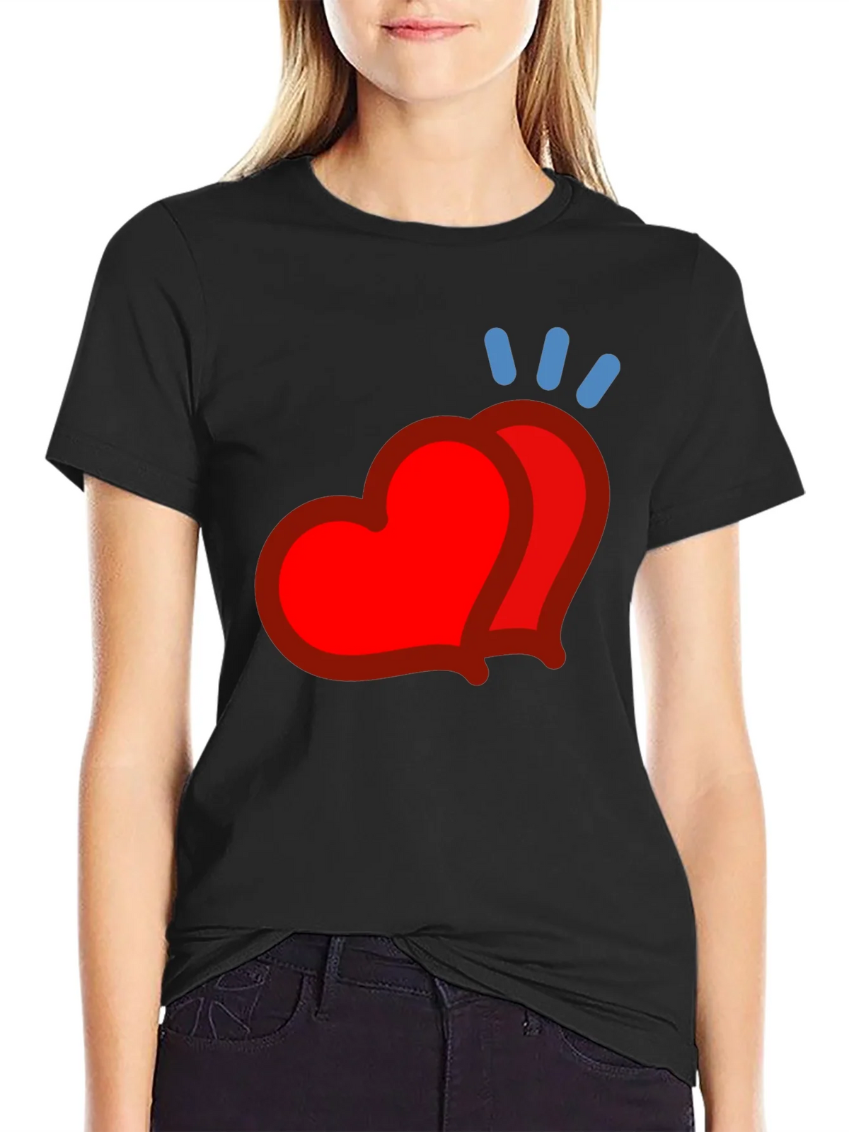 Heart Emoji Graphic Tee - Modern Casual Style product image 2