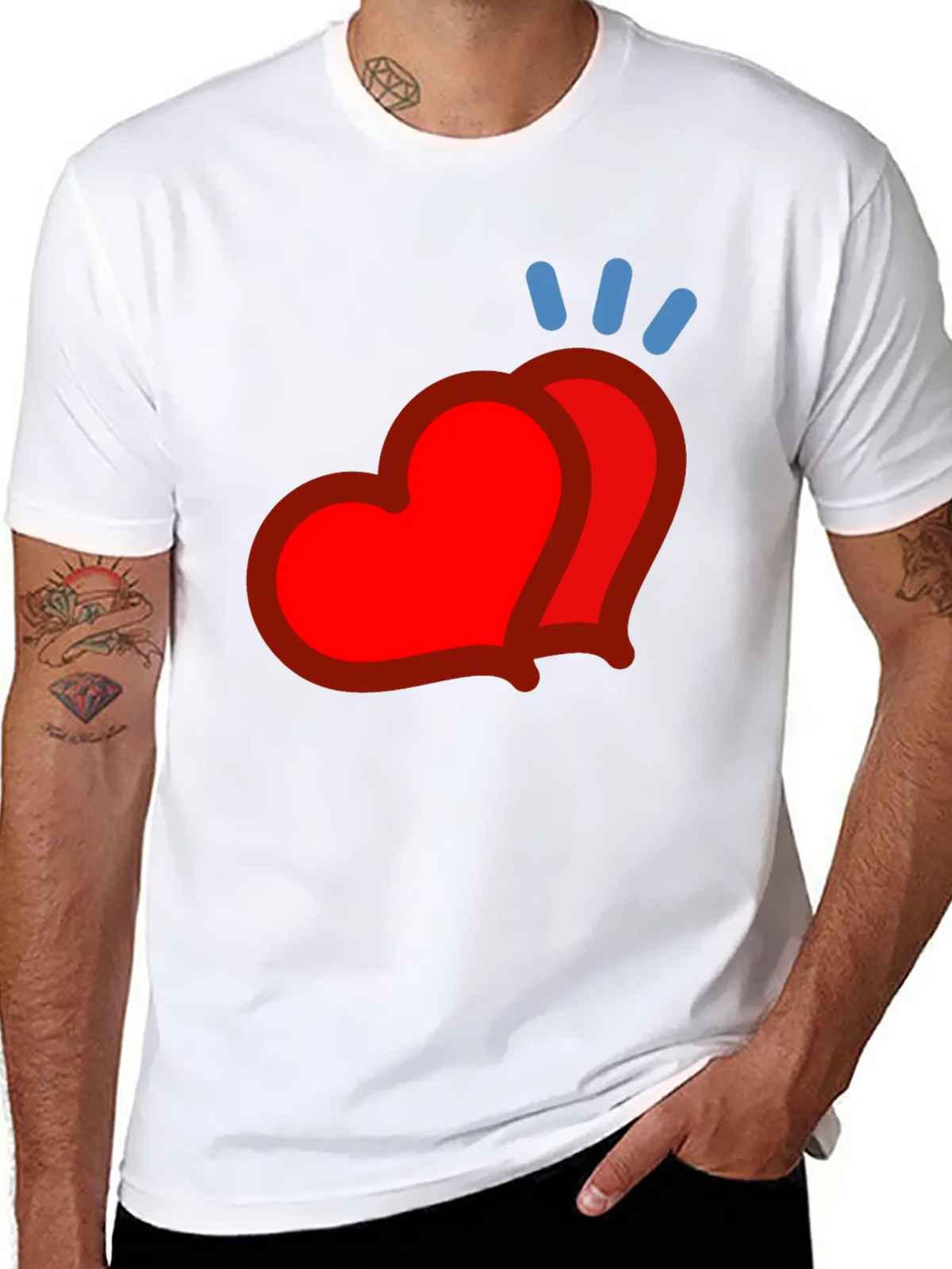 Heart Emoji Graphic Tee - Modern Casual Style product image 7