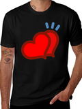 Heart Emoji Graphic Tee - Modern Casual Style product image 1