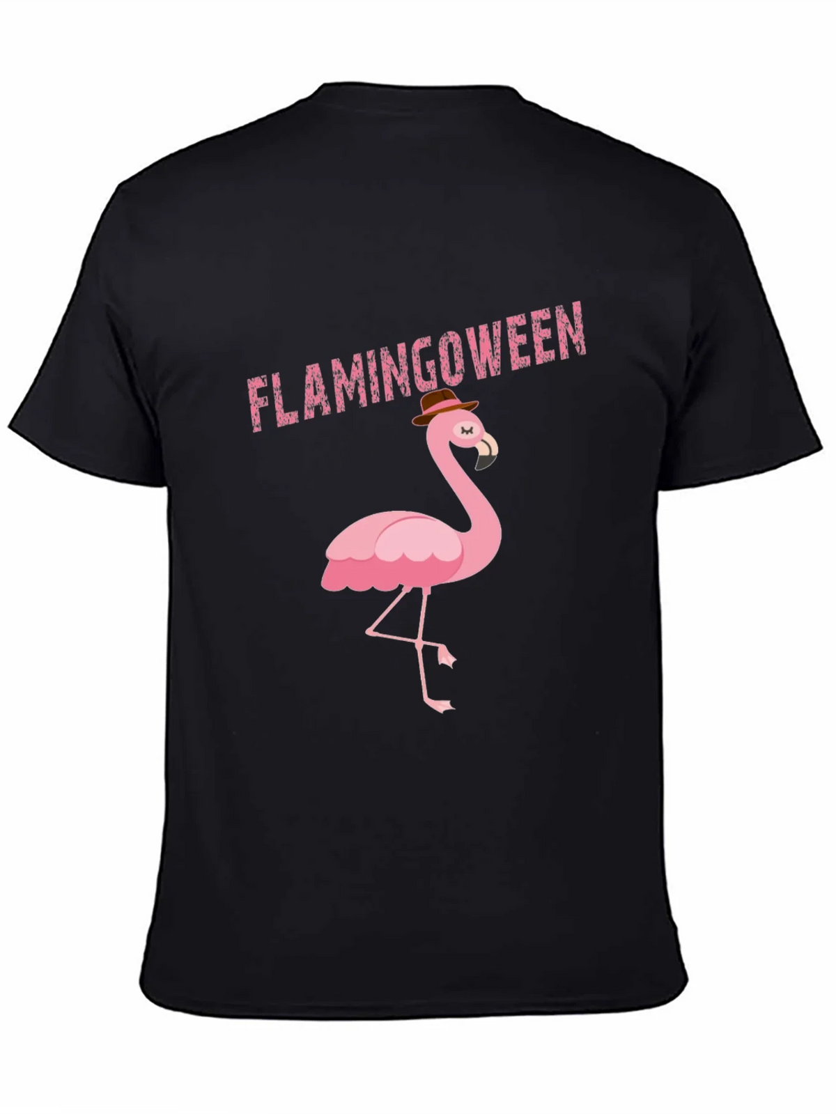 Flamingoween Black T-Shirt - Mens product image 4