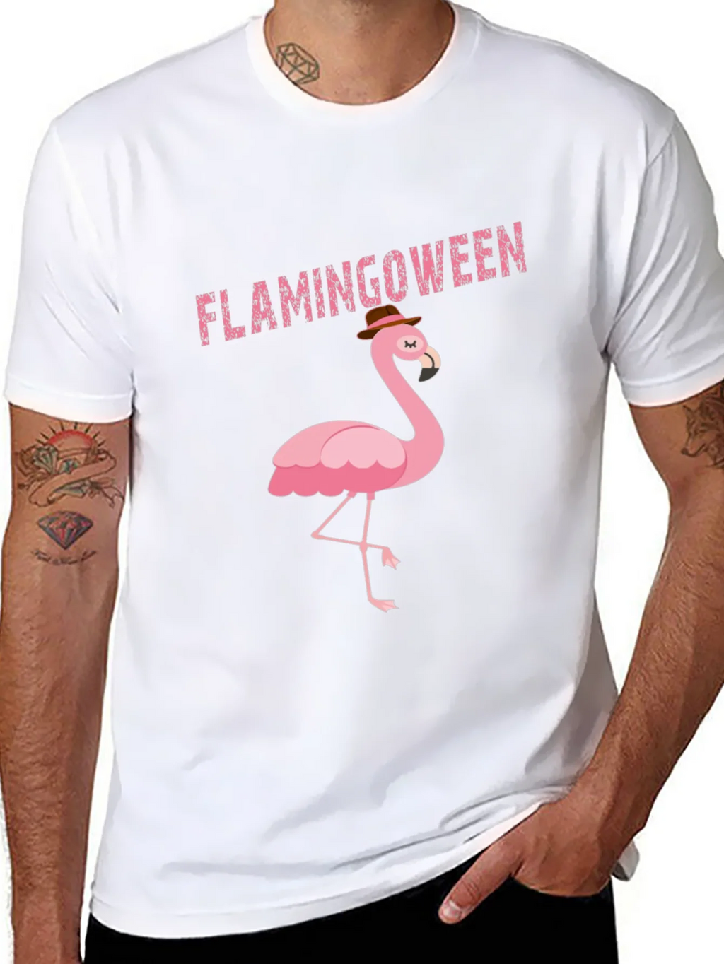 Flamingoween Black T-Shirt - Mens product image 7