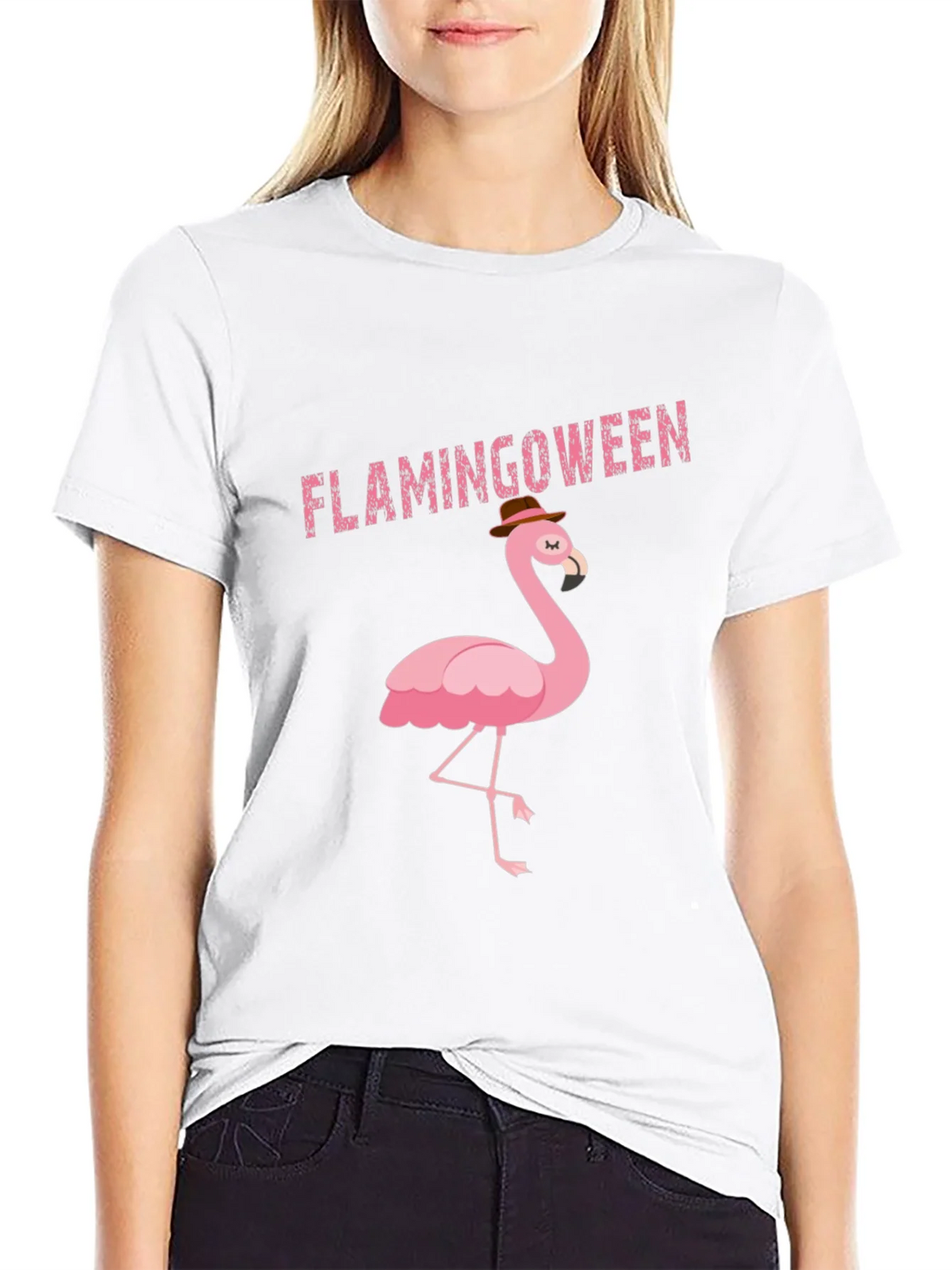 Flamingoween Black T-Shirt - Mens product image 8