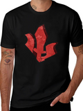 Red Emblem Black T-Shirt - Stylish Graphic Tee product image 1