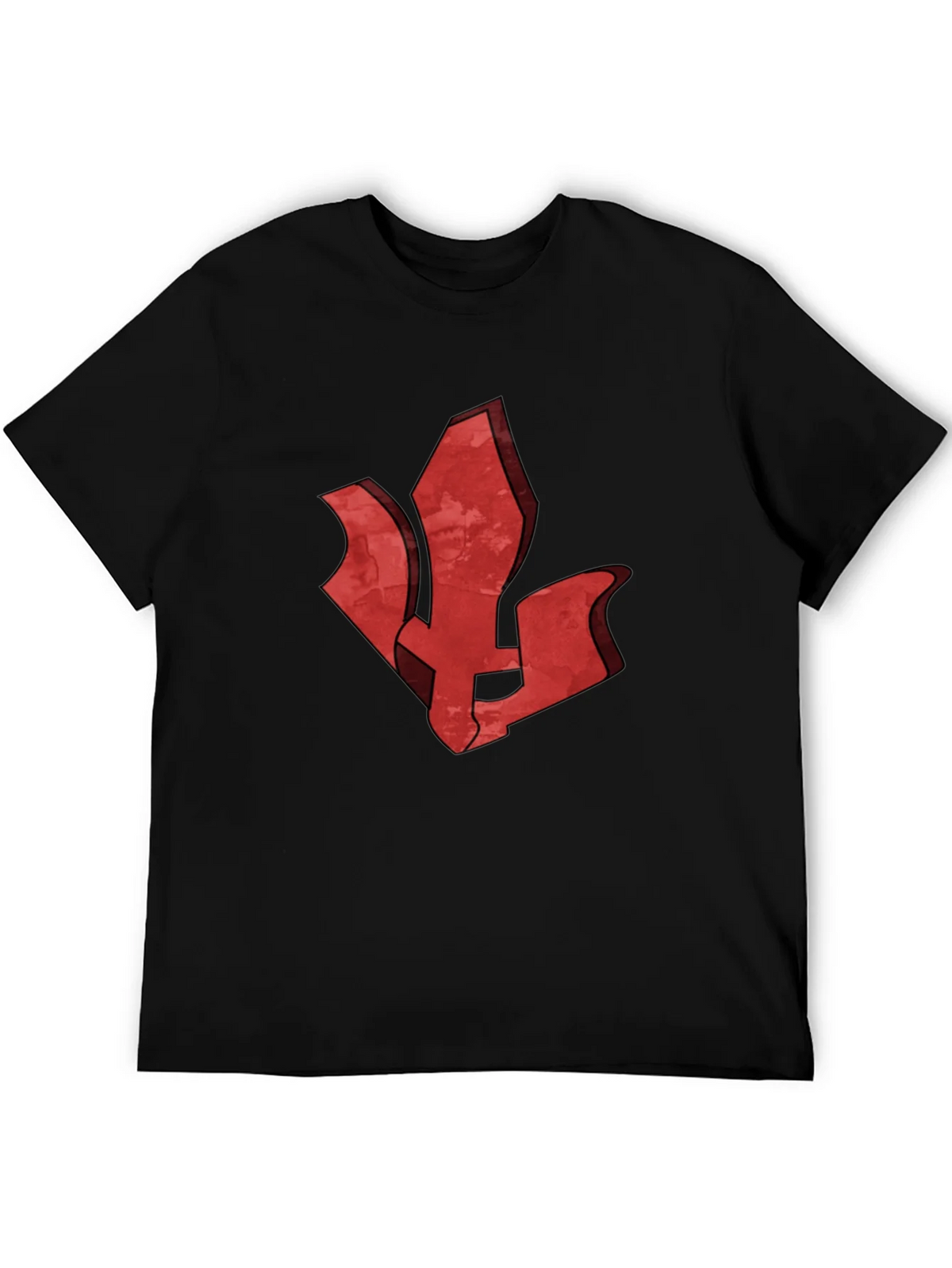Red Emblem Black T-Shirt - Stylish Graphic Tee product image 5