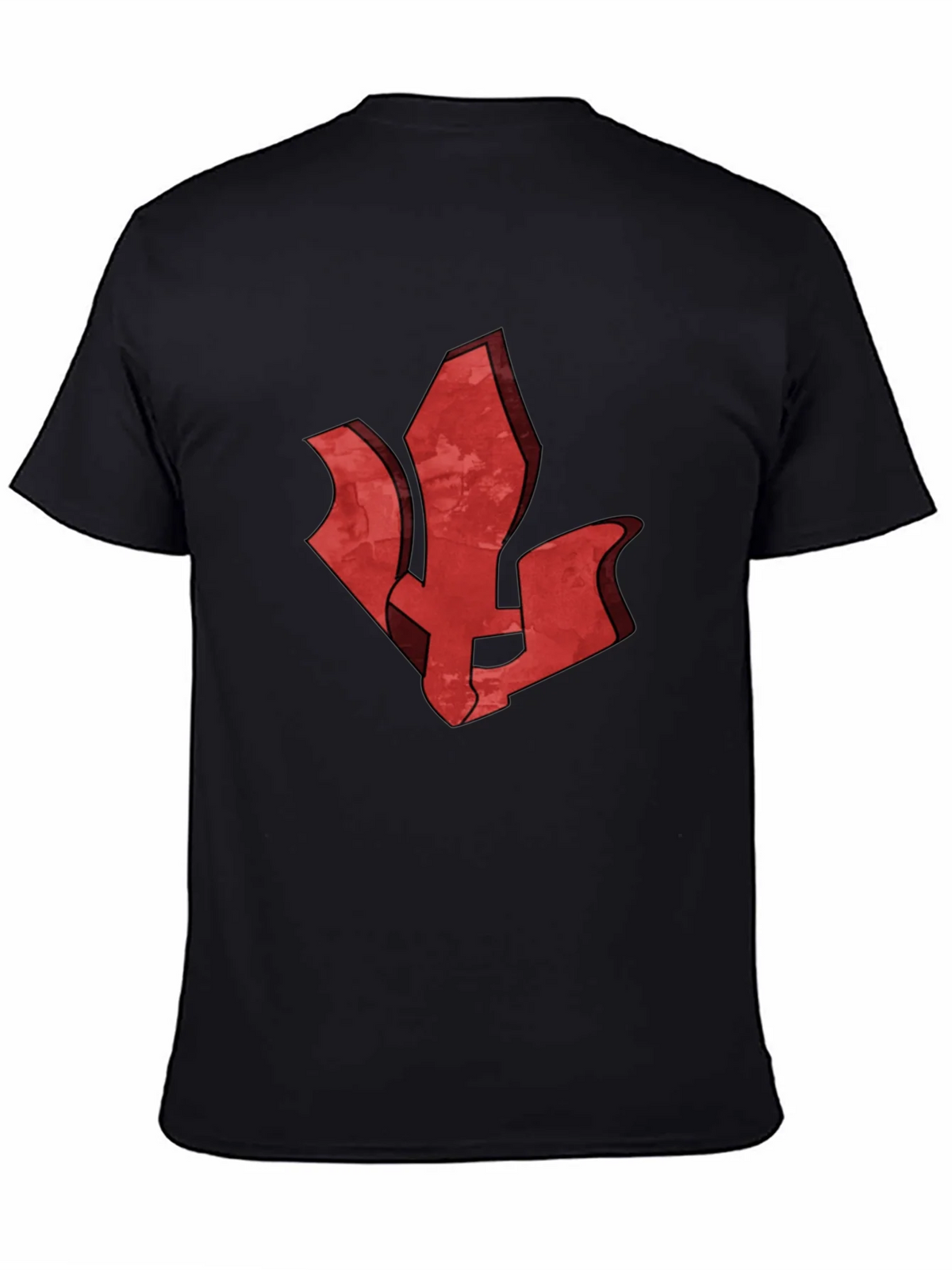 Red Emblem Black T-Shirt - Stylish Graphic Tee product image 4