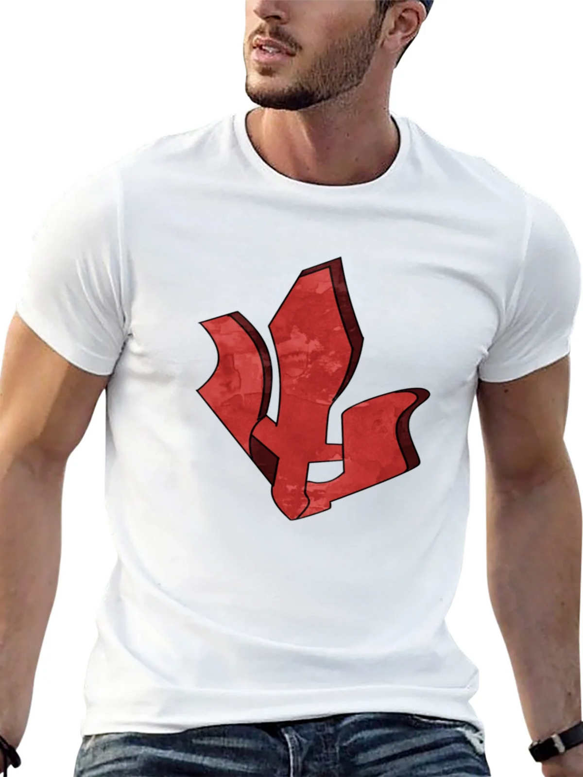 Red Emblem Black T-Shirt - Stylish Graphic Tee product image 11