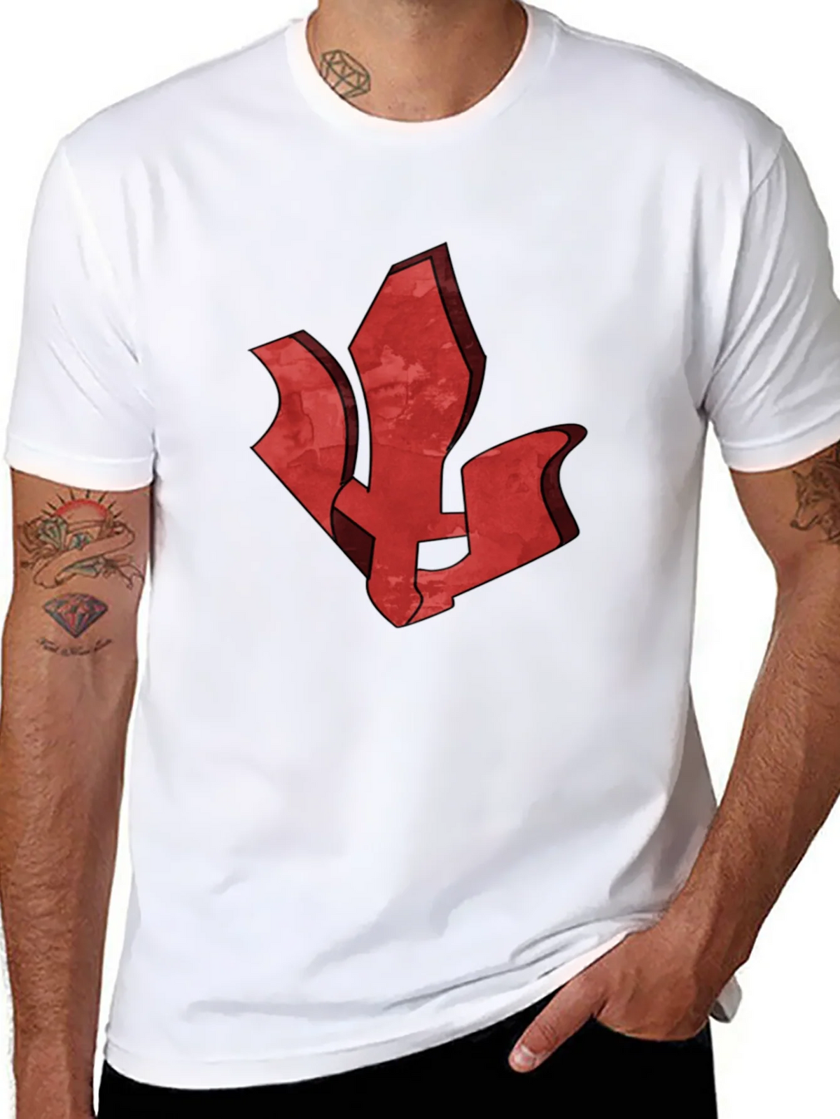 Red Emblem Black T-Shirt - Stylish Graphic Tee product image 7