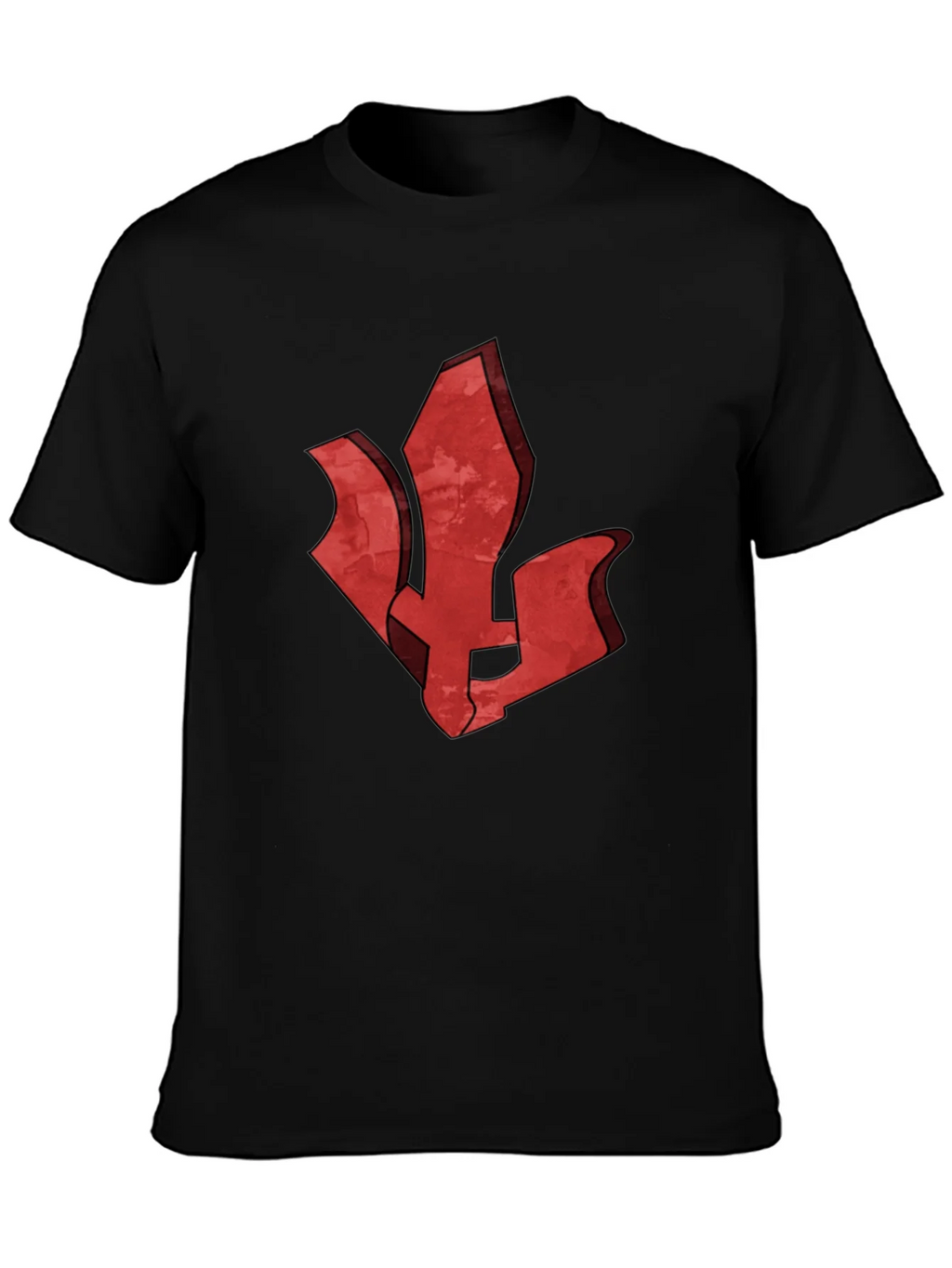 Red Emblem Black T-Shirt - Stylish Graphic Tee product image 3