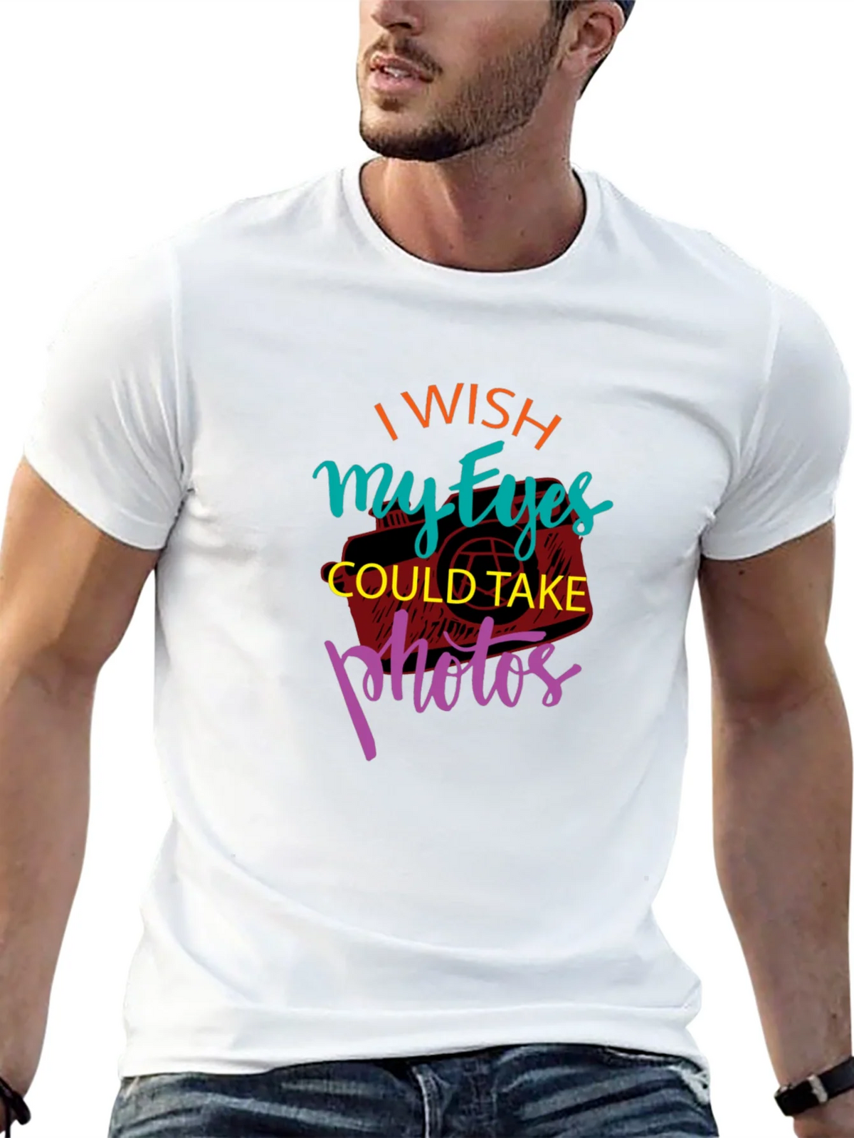 I Wish My Eyes Could Take Photos Graphic Tee product image 10