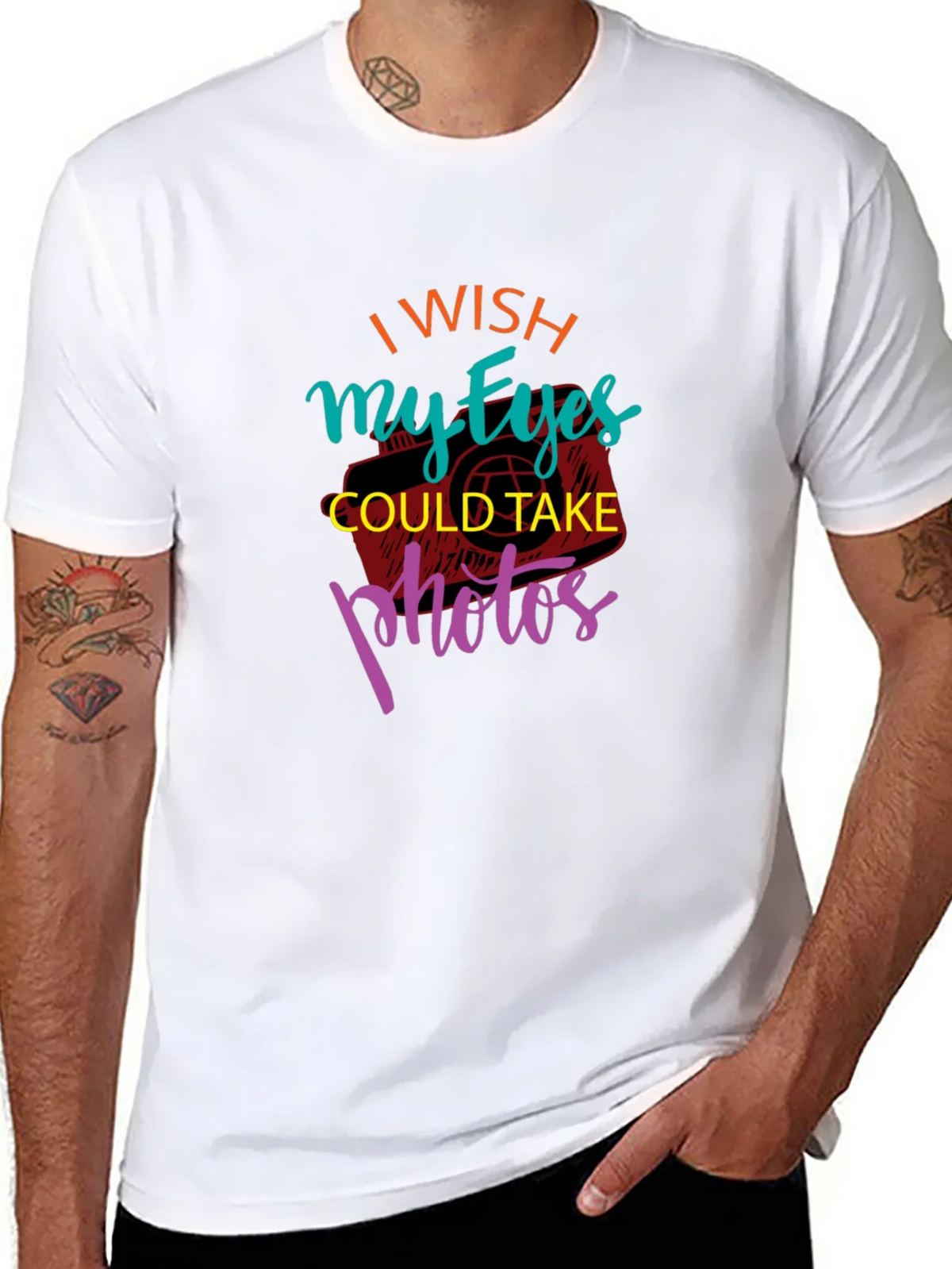 I Wish My Eyes Could Take Photos Graphic Tee product image 6