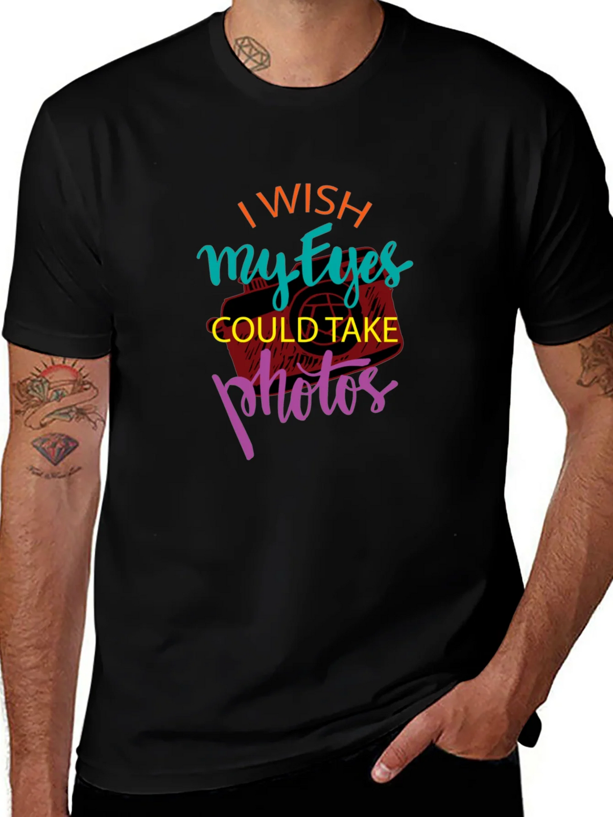 I Wish My Eyes Could Take Photos Graphic Tee product image 1