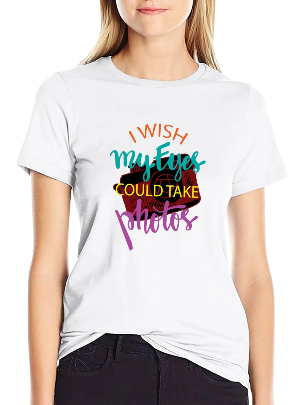 I Wish My Eyes Could Take Photos Graphic Tee product image 7