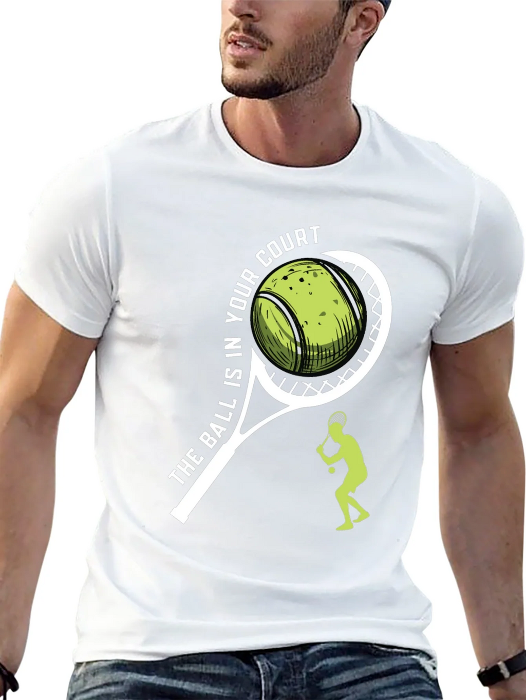 Tennis Ball in Your Court Graphic Tee product image 12