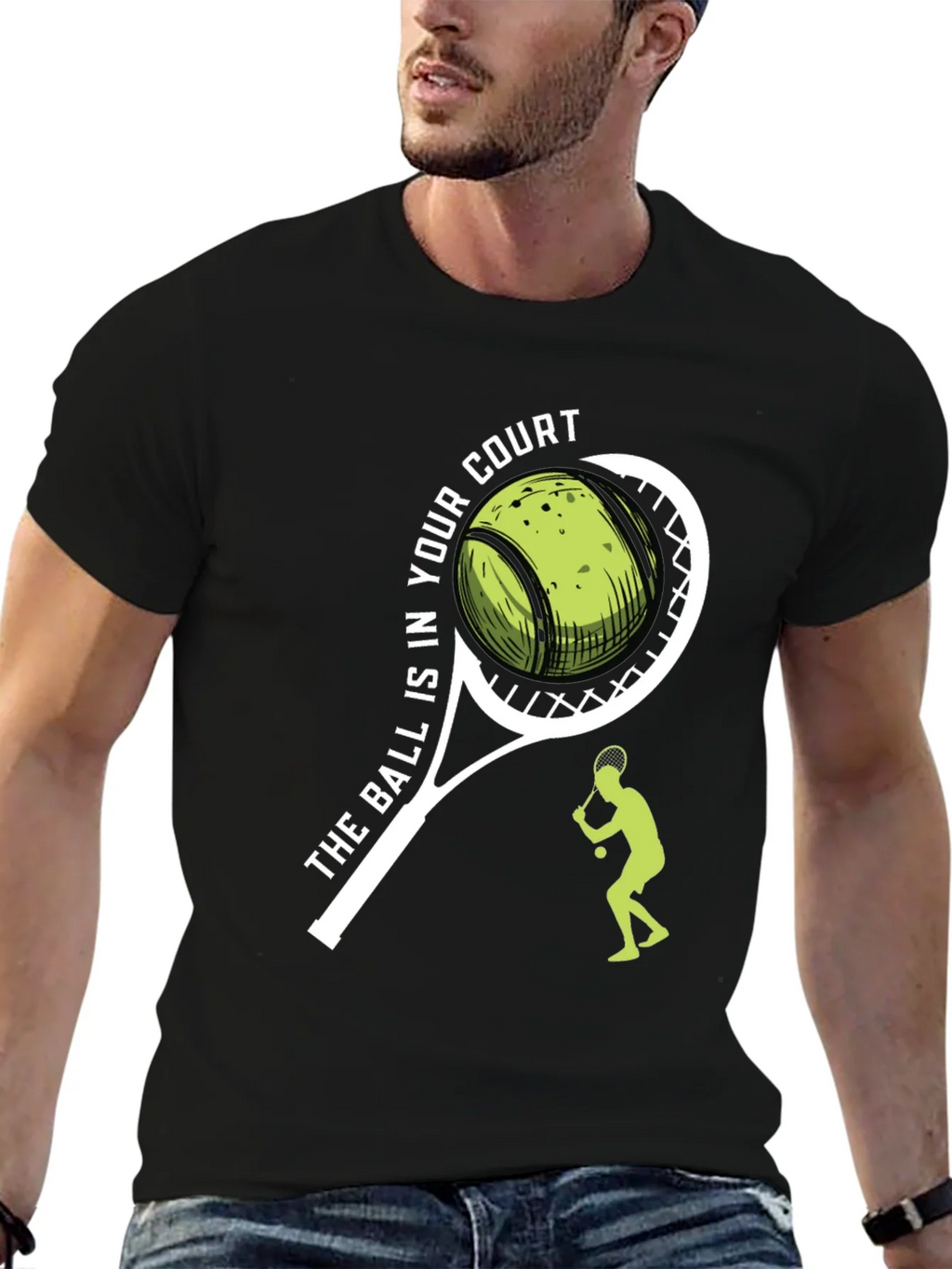 Tennis Ball in Your Court Graphic Tee product image 6