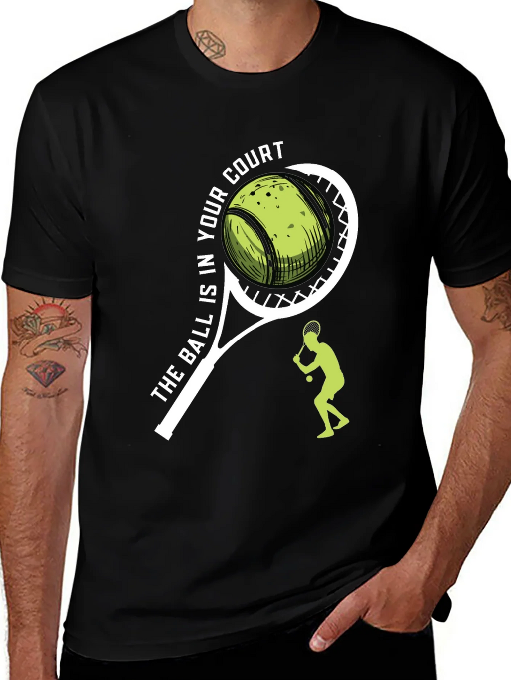 Tennis Ball in Your Court Graphic Tee product image 1
