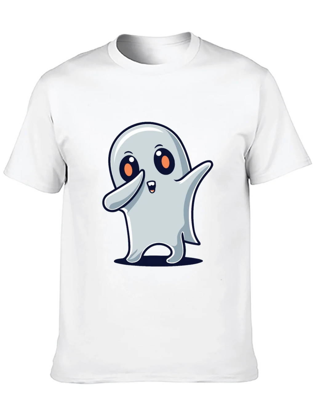 Cute Ghost Dab Halloween Black T-Shirt product image 9