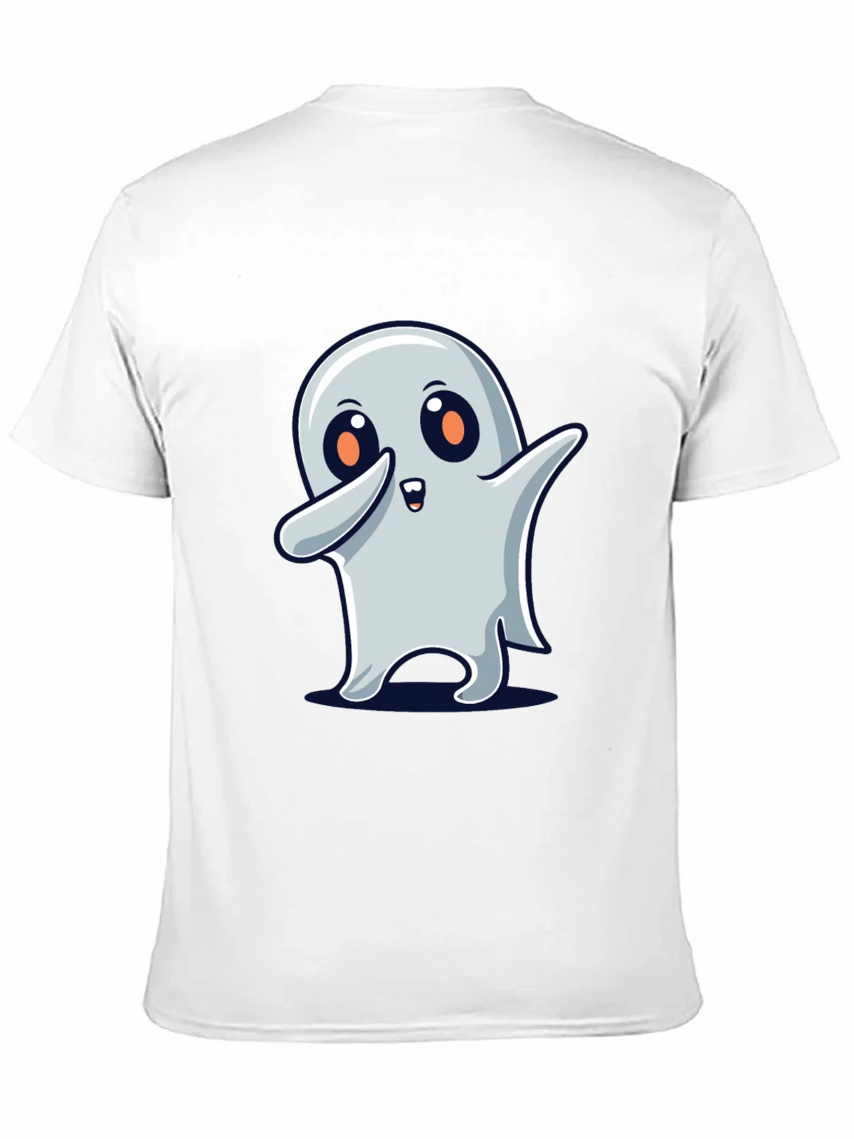 Cute Ghost Dab Halloween Black T-Shirt product image 10