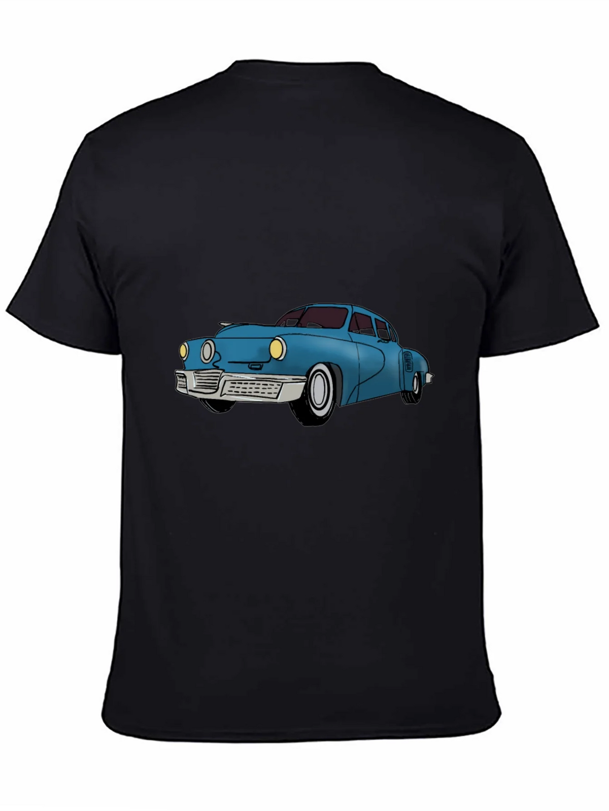 Classic Car Graphic Tee - Black Cotton T-Shirt product image 4