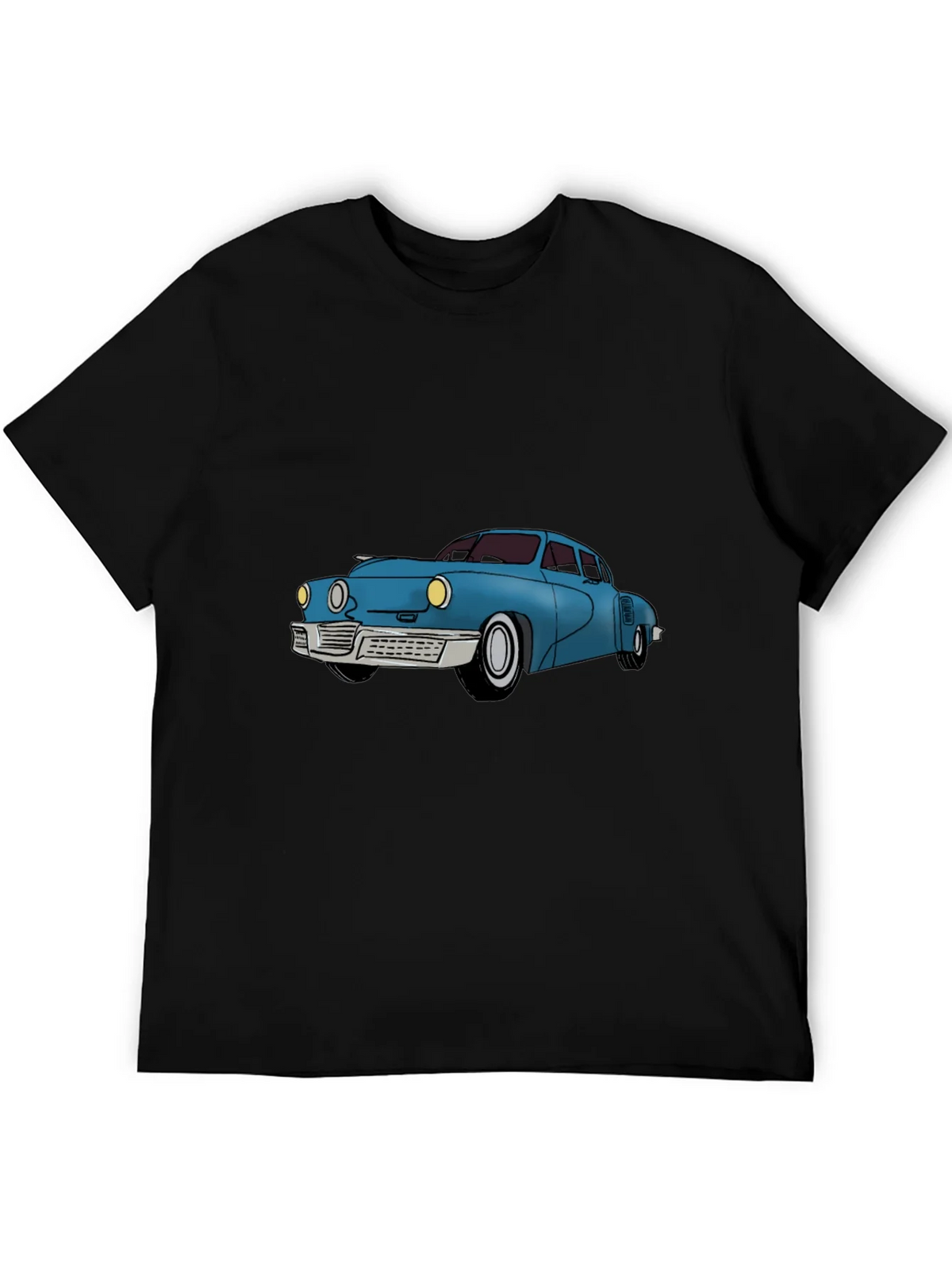 Classic Car Graphic Tee - Black Cotton T-Shirt product image 5