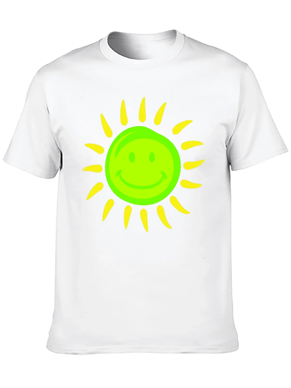 Smiley Sun Graphic Tee - Black Casual T-Shirt product image 8