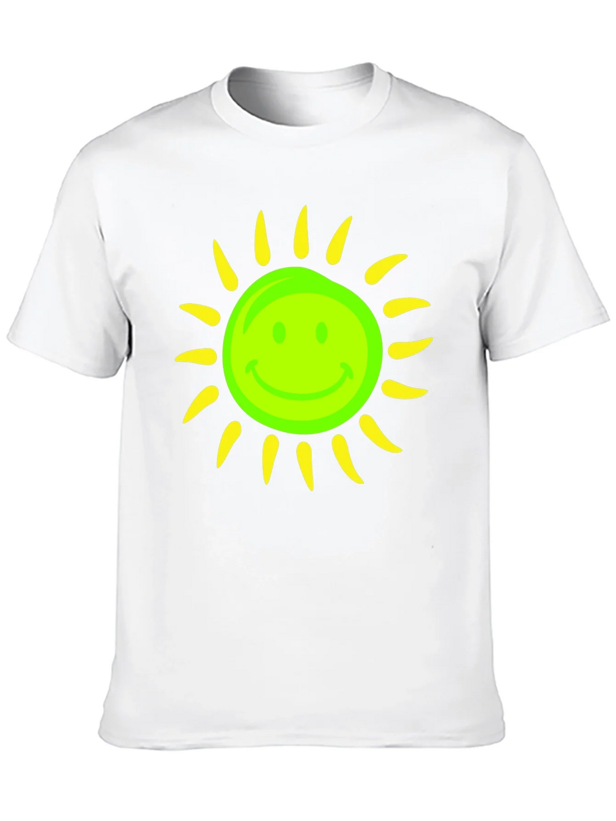 Smiley Sun Graphic Tee - Black Casual T-Shirt product image 8