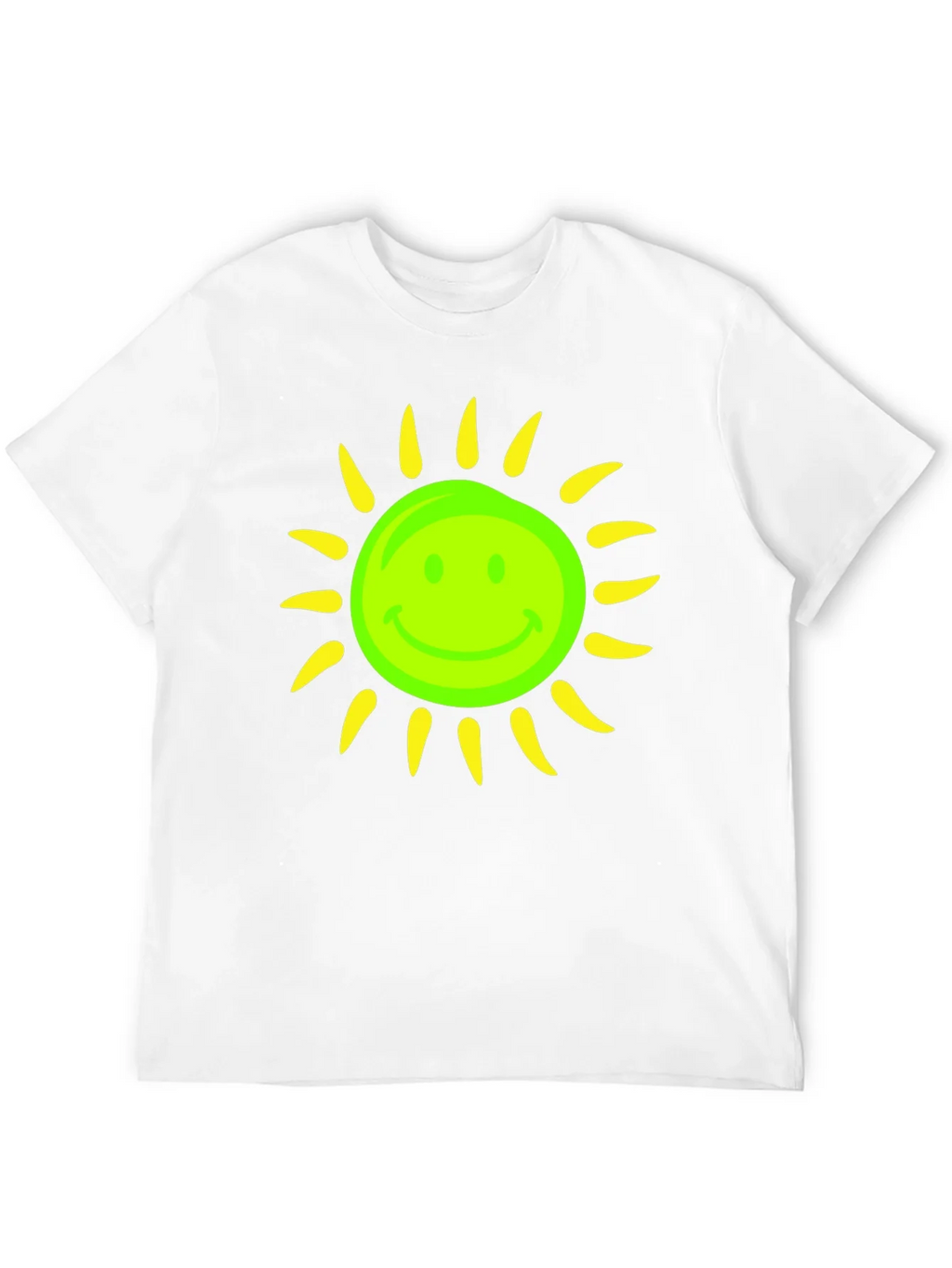 Smiley Sun Graphic Tee - Black Casual T-Shirt product image 10